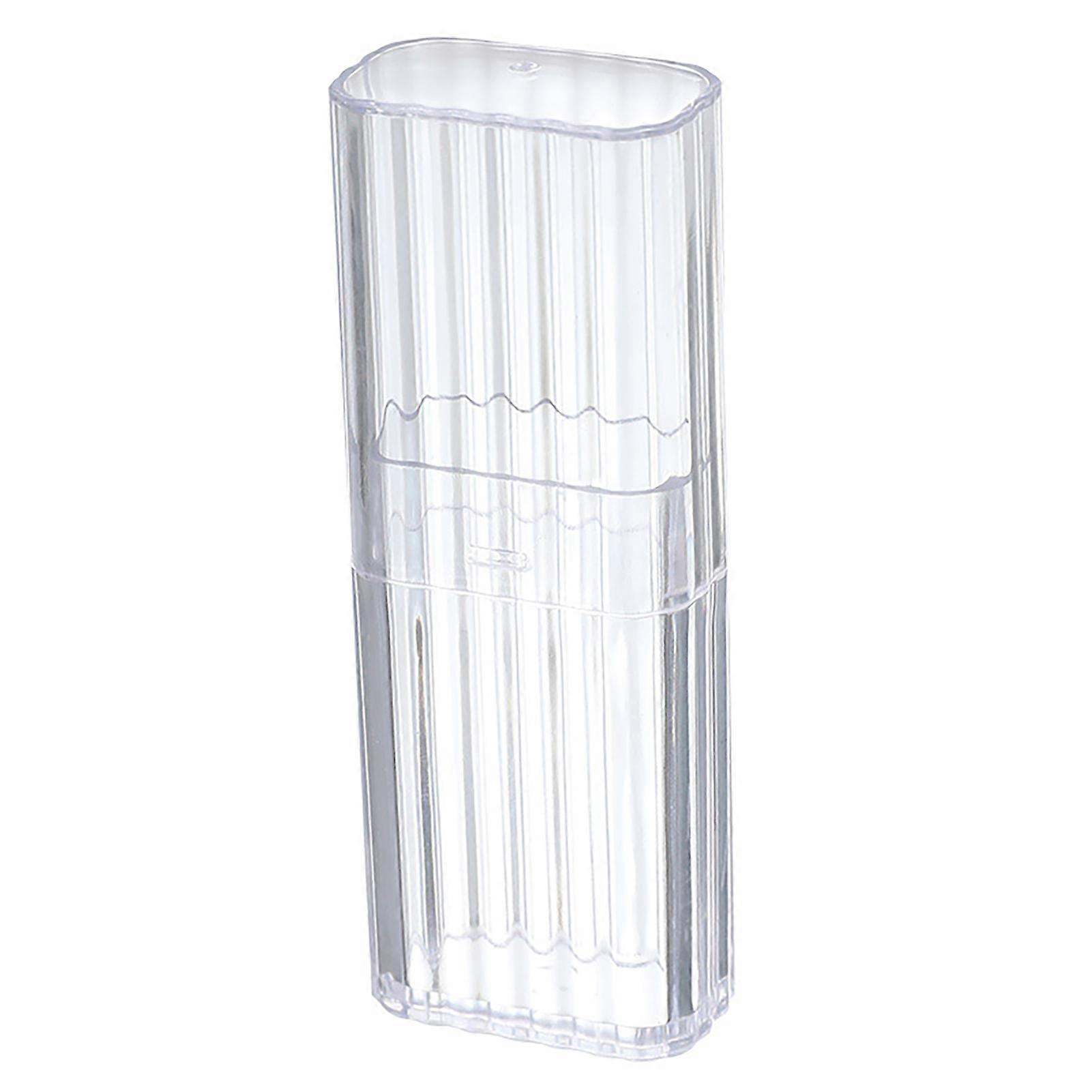 Toothpick Storage Box Portable Transparent Plastic Mini Size Swab Storage Case for Travel