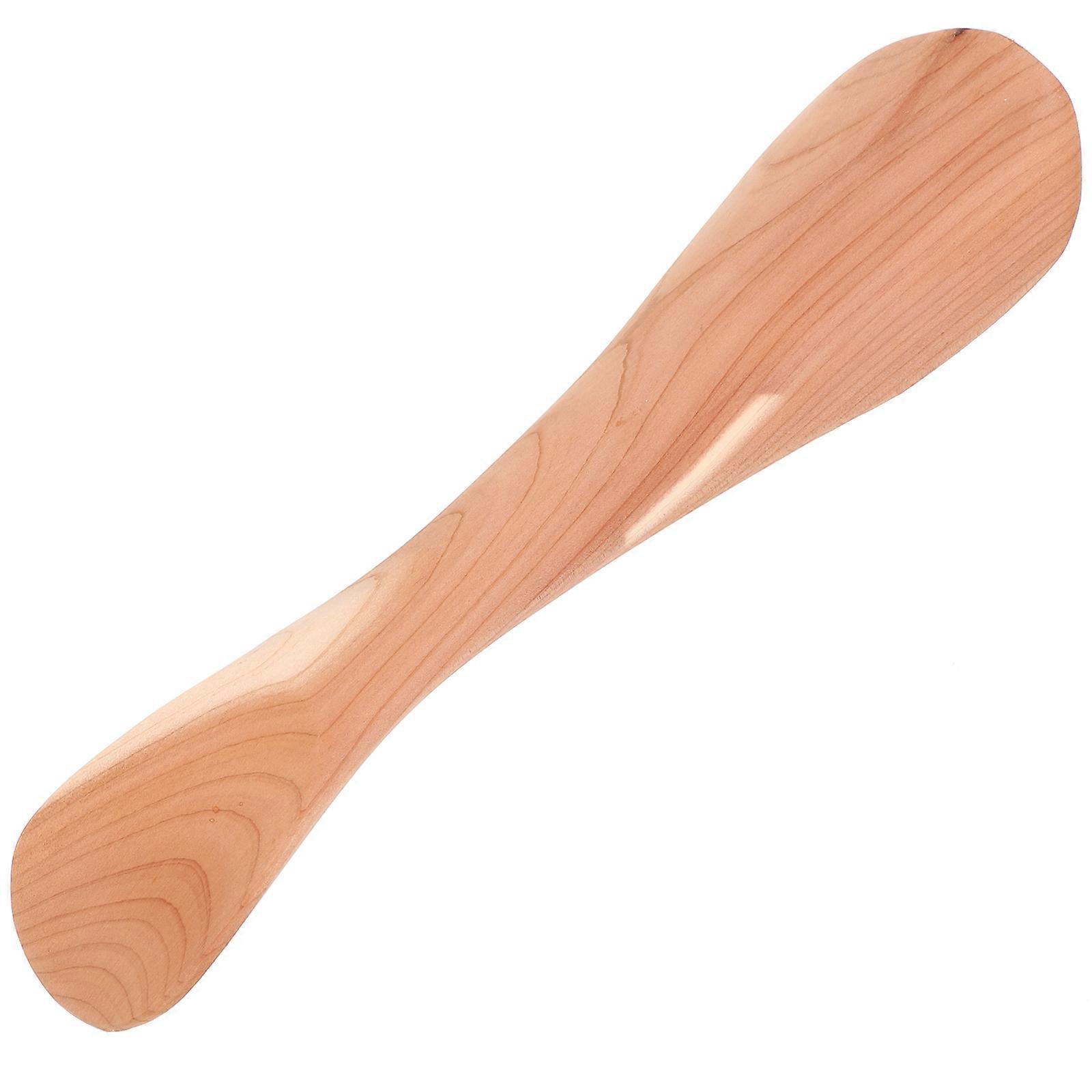 Portable Shoe Horn Wood Boot Shoehorn for Seniors 2Pcs Set