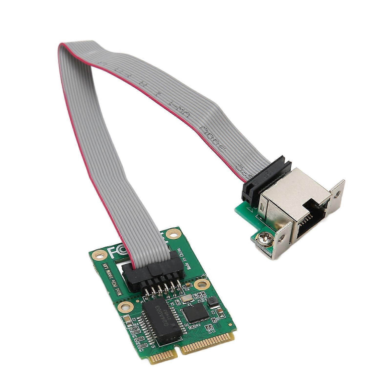 Gigabit Ethernet Mini PCIe Network Controller Card 10/100/1000 Mbps, Windows/macOS Laptop Compatible, PlugandPlay