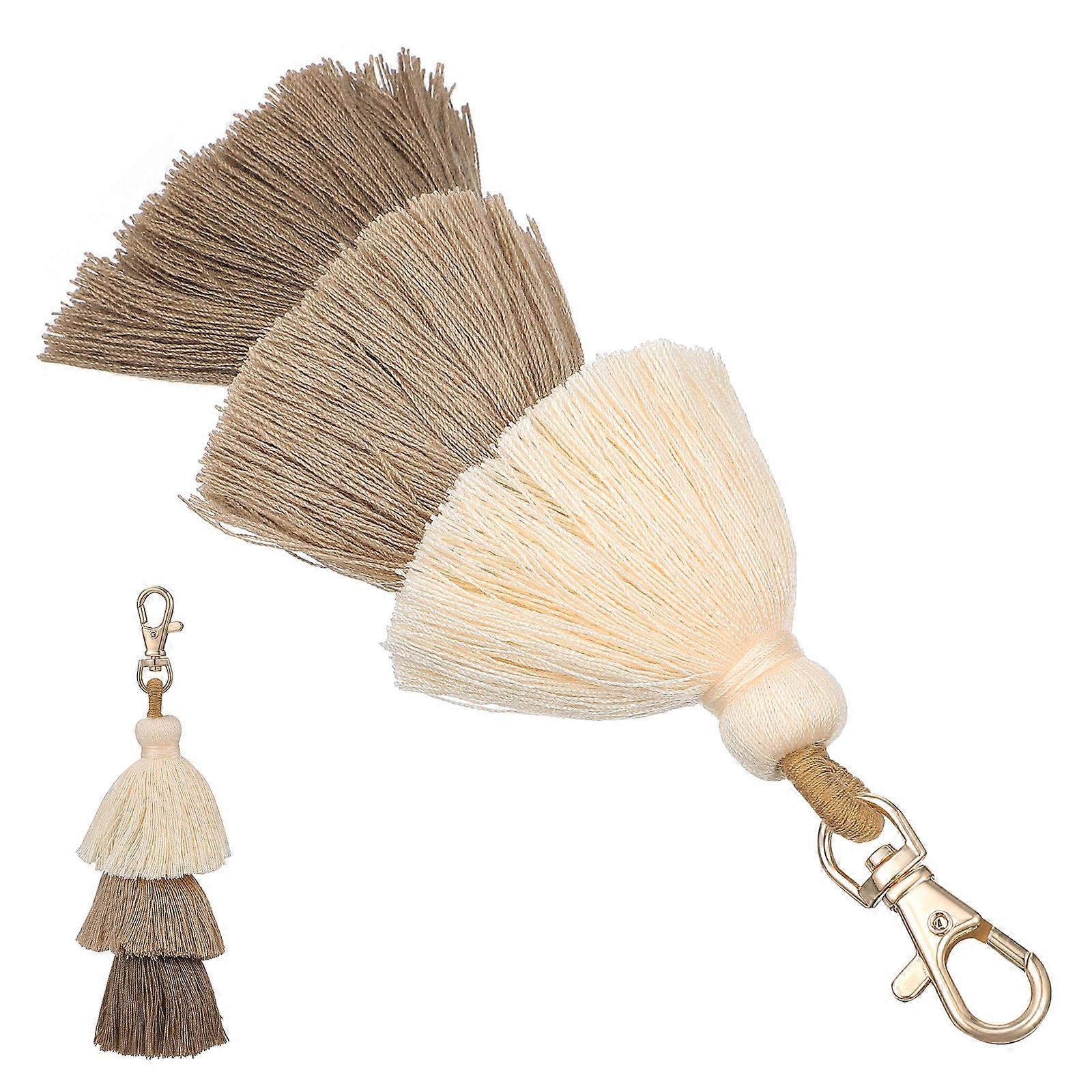 Fringe Pendant Tassel Charm Multi-Layered Decoration for Bag 2Pcs