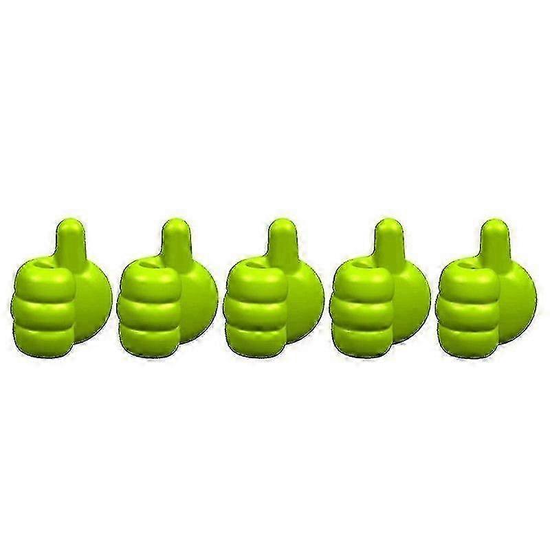5pcs Creative Thumb Wall Hooks-Multifunktion mit Anti-Scratch-Kleber