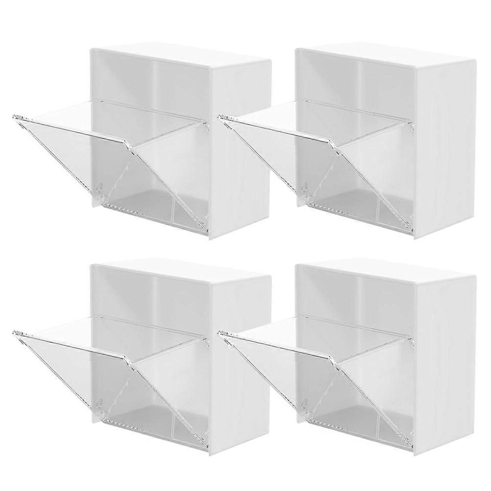 Wall Mounted Storage Boxes Multi-Functional Storage Boxes for Cotton Swab Holder 8Pcs