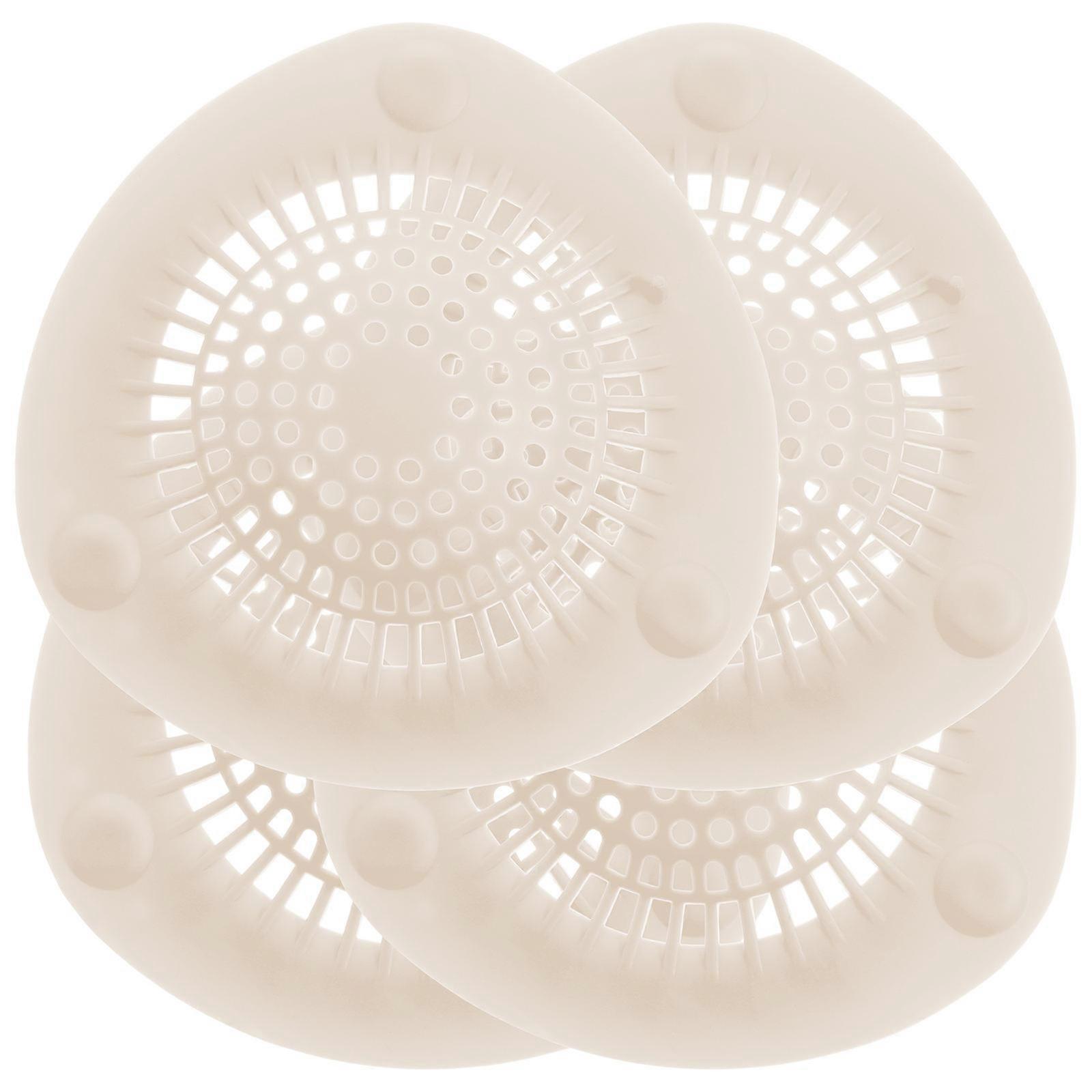 20 Pcs Silicone Floor Drain Filters For Bathroom And Kitchen With Simple Design And Square Shape For Hair Catching