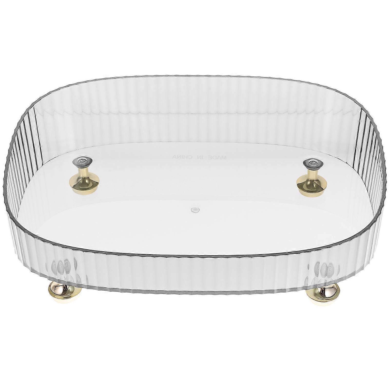 Makeup Tray Plastic Four-Feet Vanity Tray for Storage Use 5Pcs