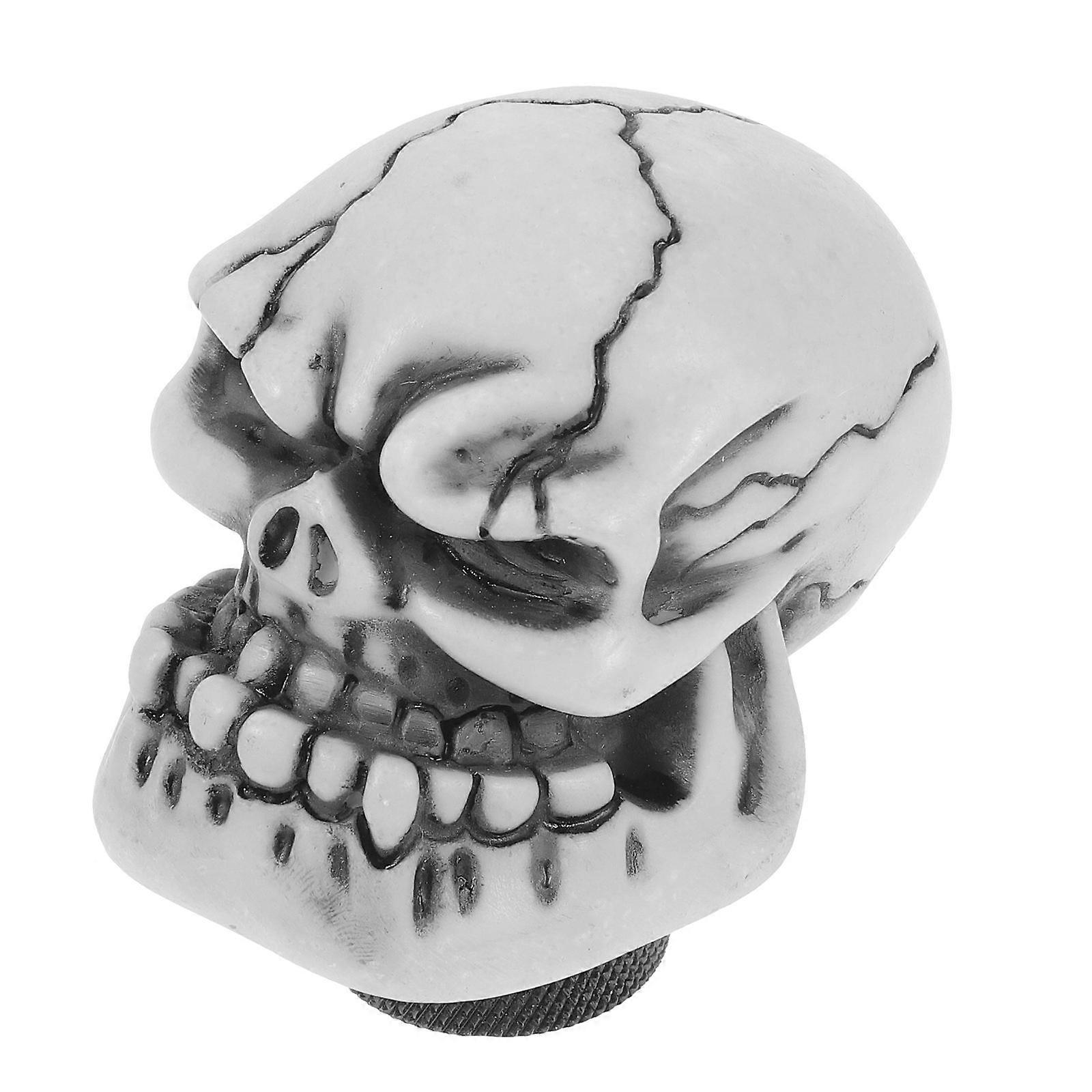 Skull Shape Gear Shift Knob 2Pcs Enhanced Grip Car Automatic Shifter Decor Durable Use For Vehicles
