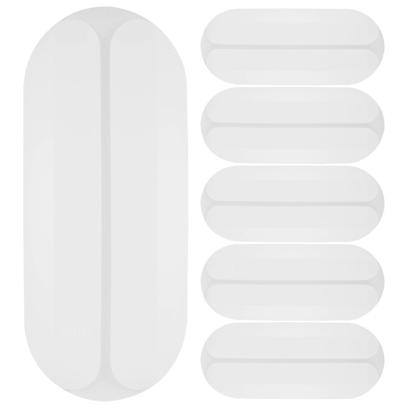 6Pcs Mini Silicone Shoulder Pads Invisible Strap Cushions For Women Dating Events White Non-slip Gaskets