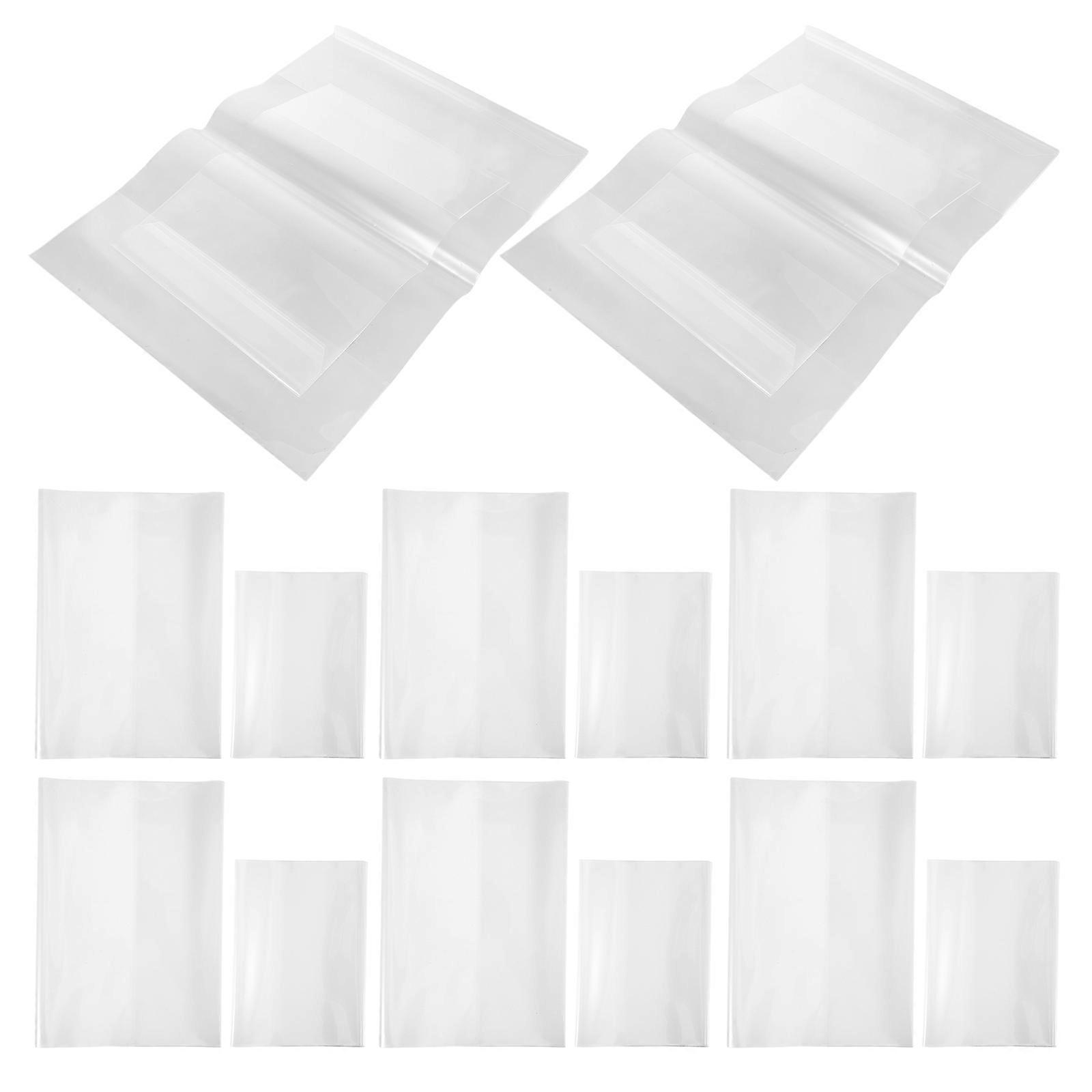 Transparent Book Cover Protector Plastic Book Cover for 20Pcs