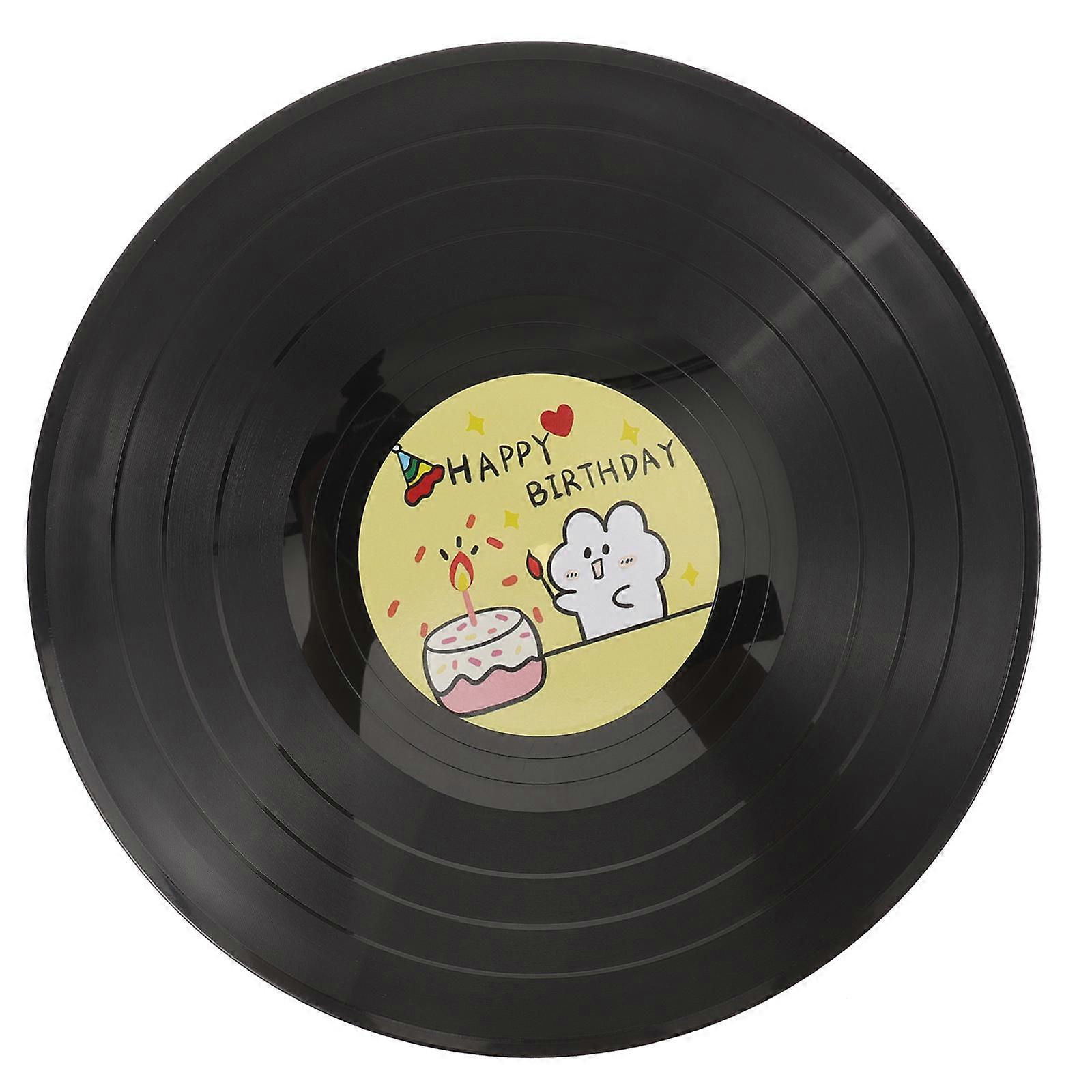Retro Vinyl Record Wall Decor For Events And Festivals In 30x30cm Size Plastic