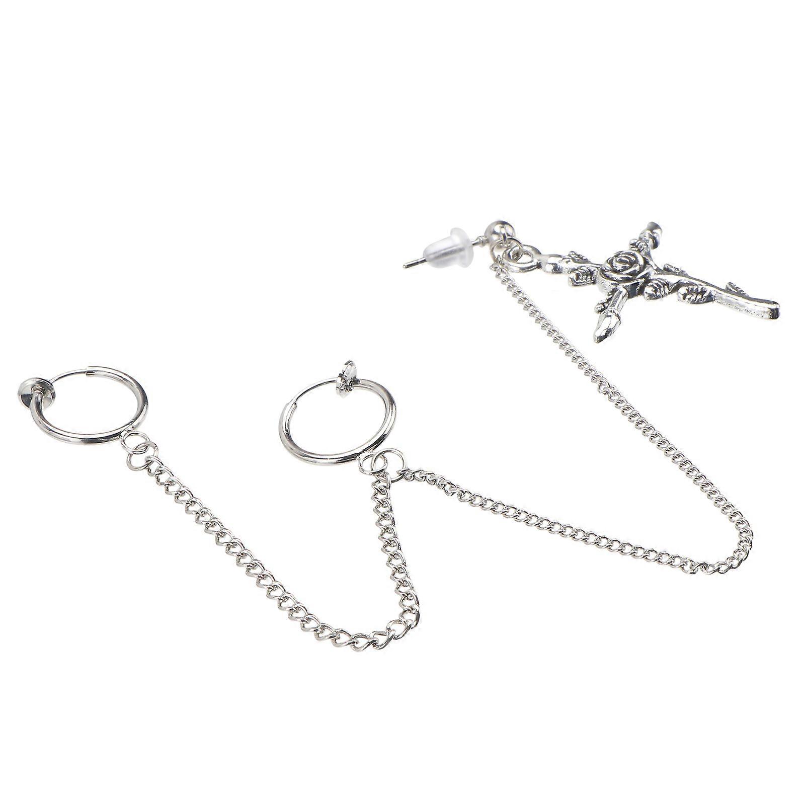 Delicate Cross Ear Stud for Alloy Ear Accessory 1Pcs Unisex