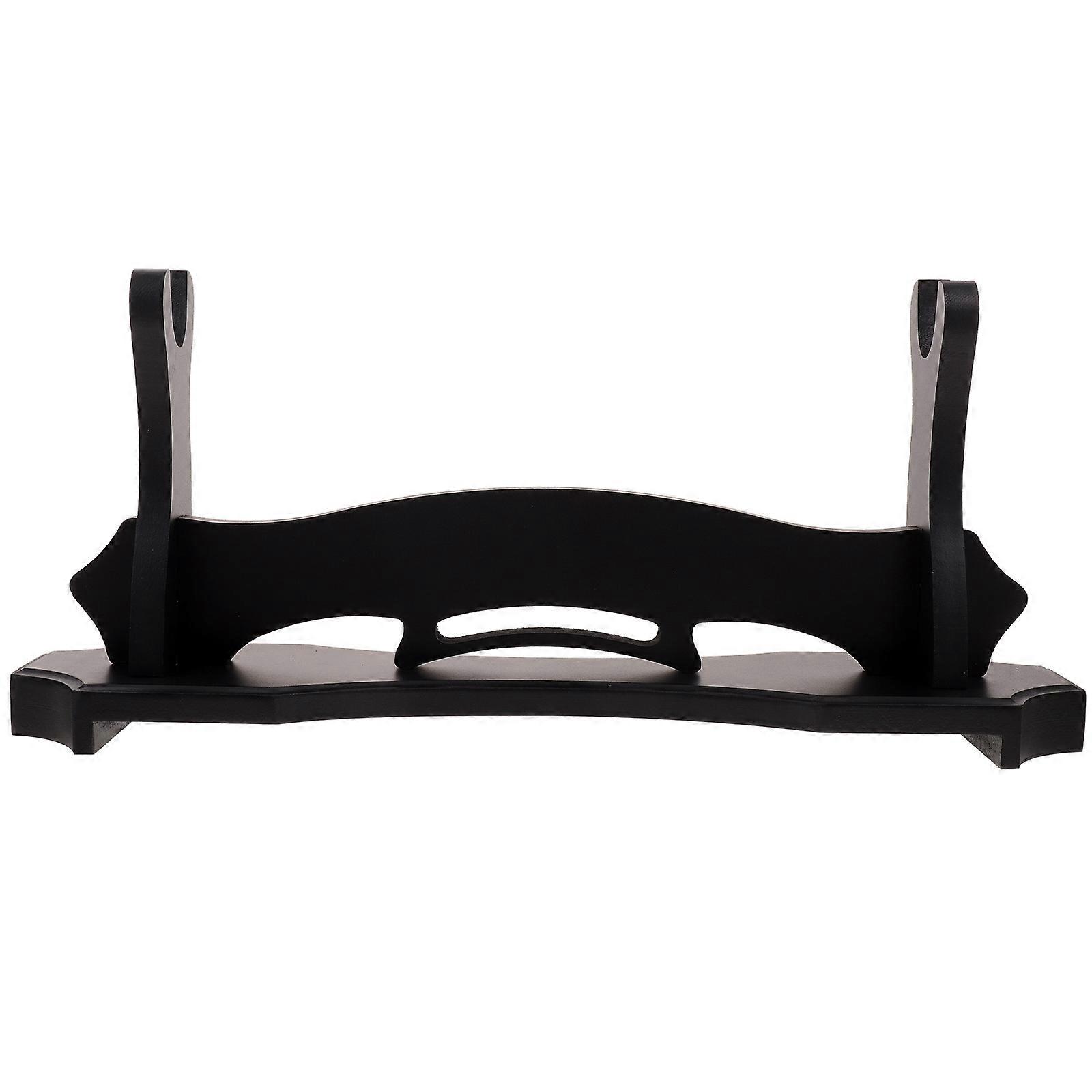Wooden Sword Stand Display Holder For Home Decoration 39.50X17.50X9.50cm Space Saving Design 3Pcs