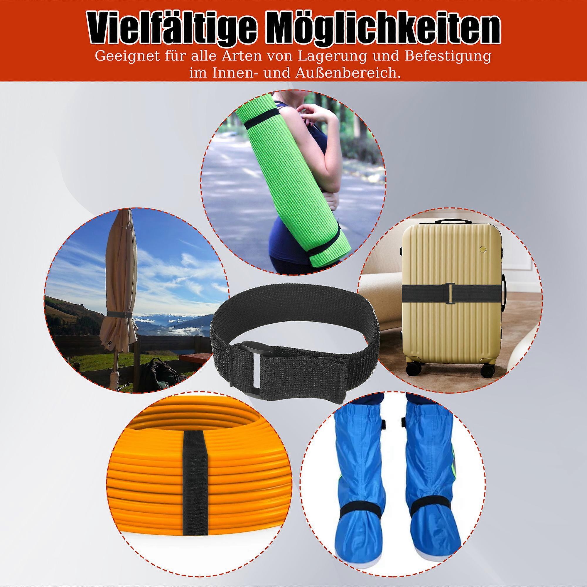 6pcs Nylon Durable Heavy Duty Hook And Loop Storage Straps Super Stretch For Any Multipurpose