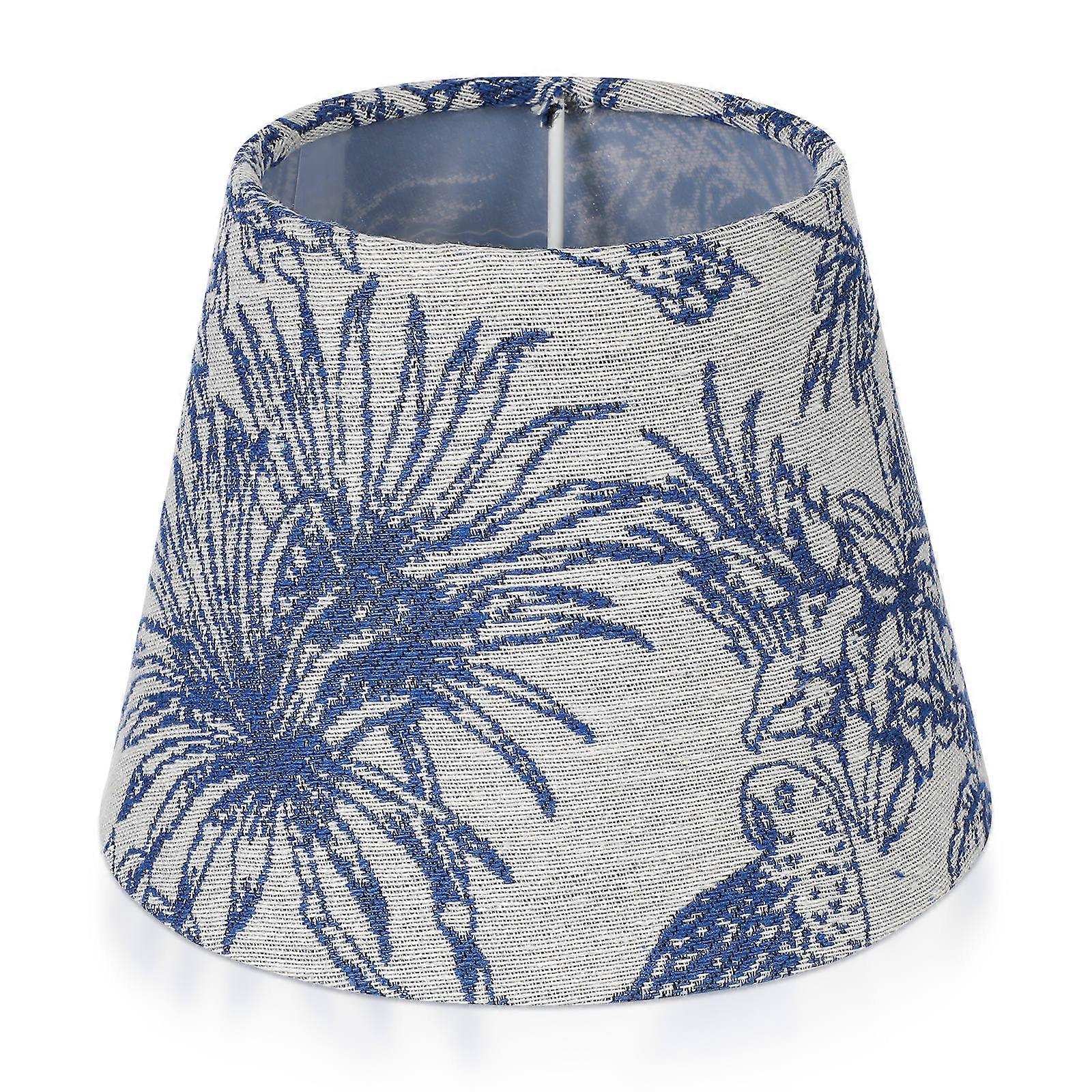 Embroidery Lampshade for Fabric Lamp Cover 4Pcs Blue
