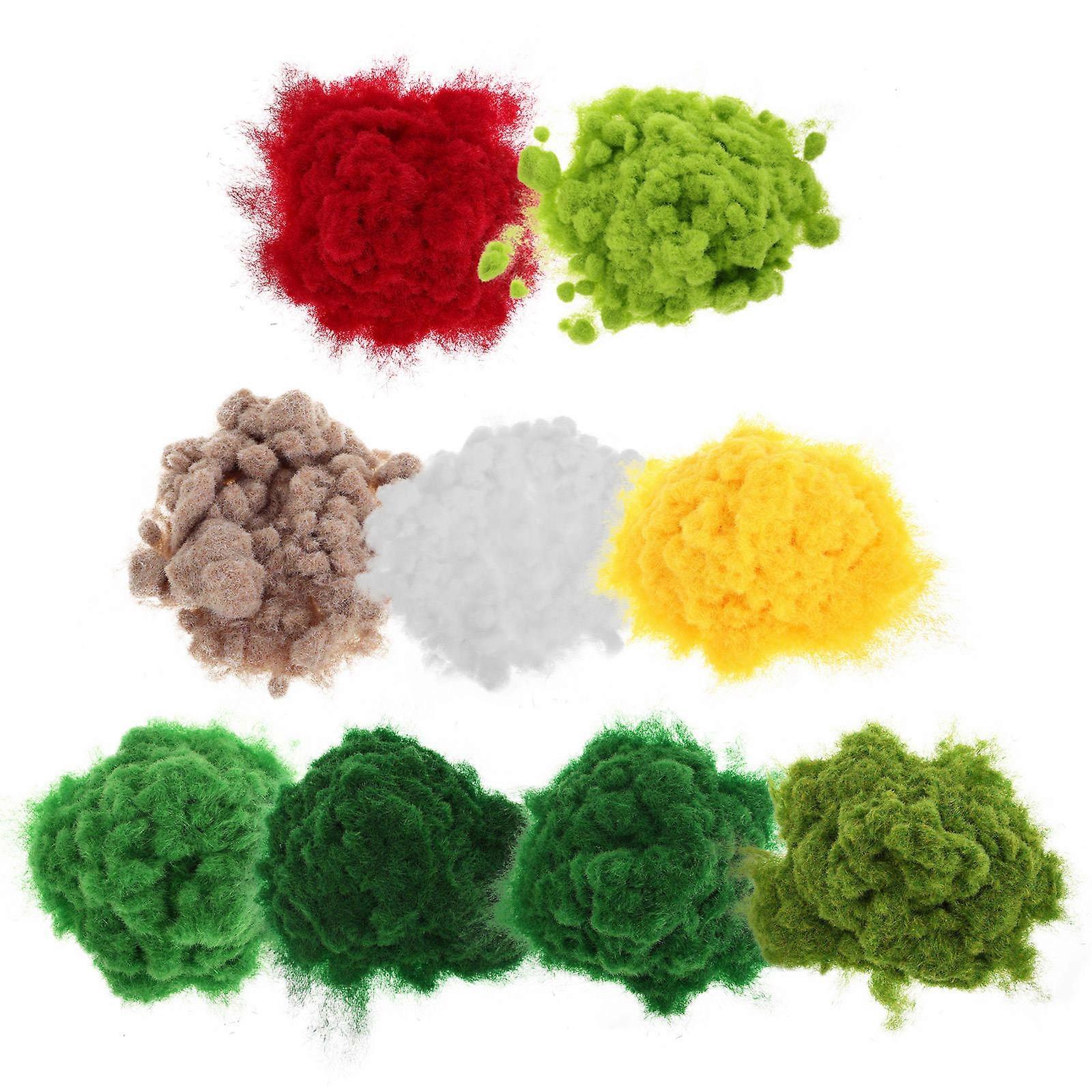 Sand Table Model Materials for Decoration 9Pcs Static Grass