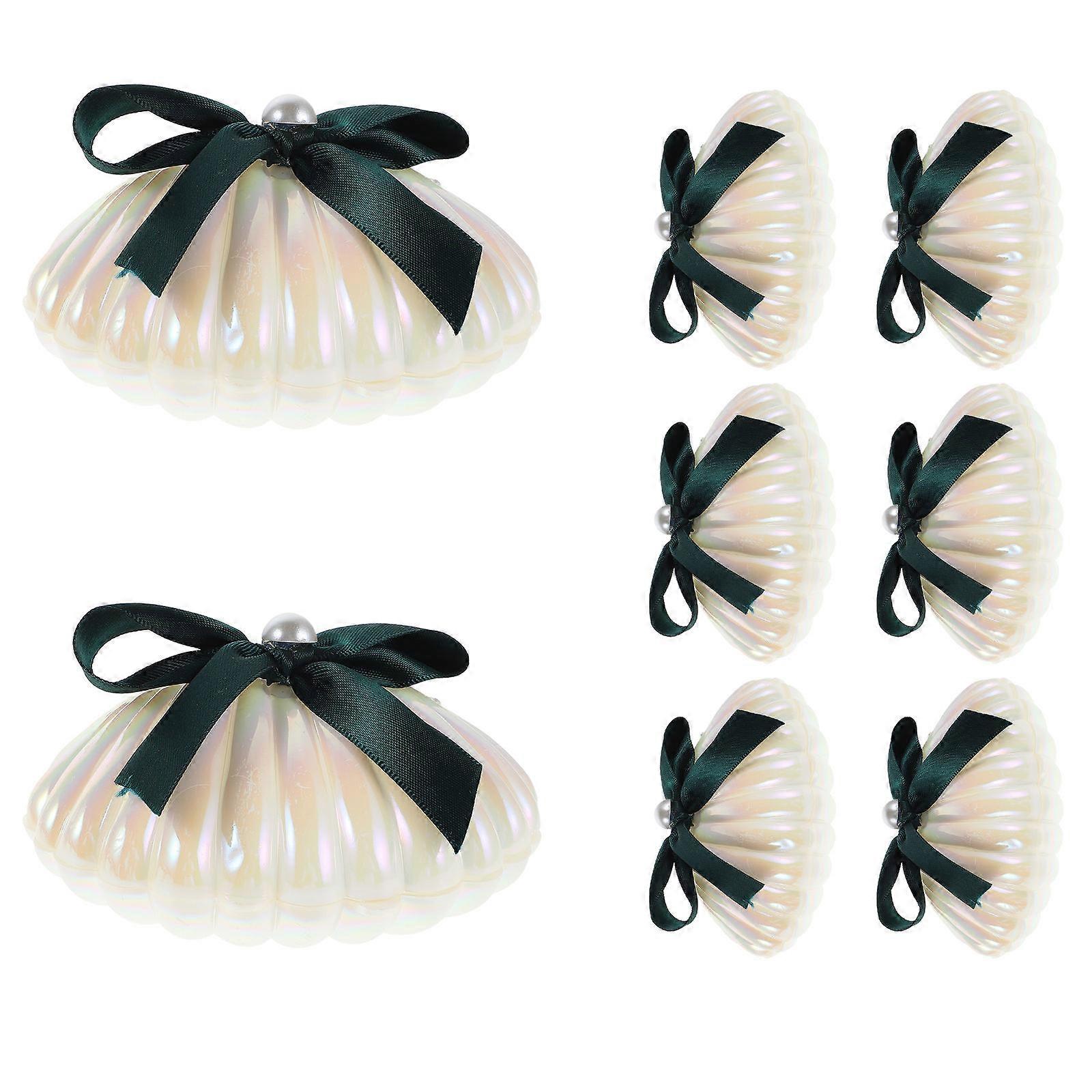 Sea Shell Candy Boxes for Engagement Party 16Pcs Plastic Candy Holders