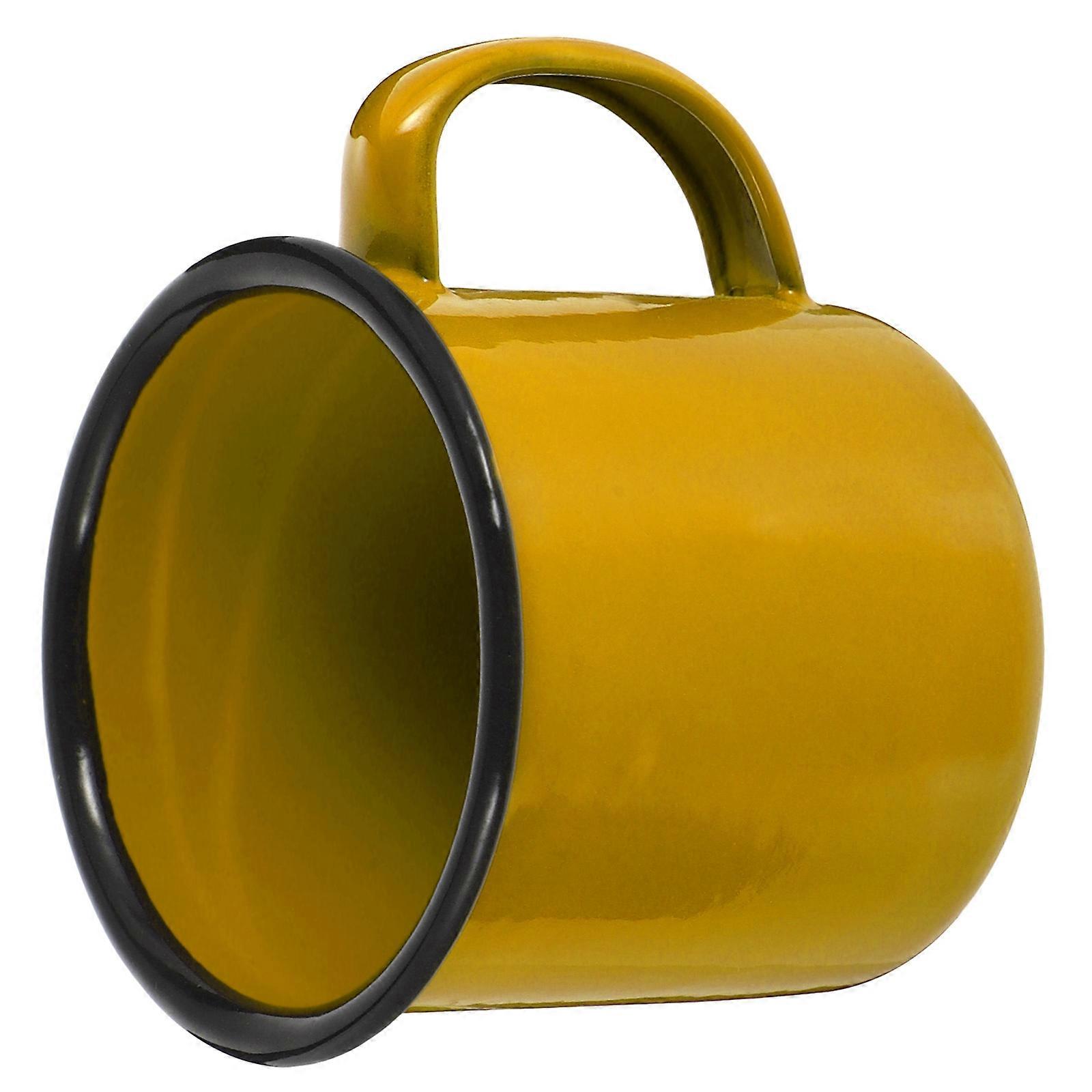 Vintage Iron Mug for Drinking 2Pcs Home Tableware Set