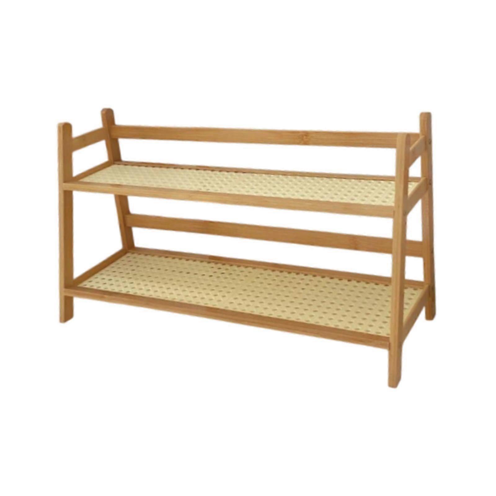 Double Layer Rack Desktop Desk Storage Organizer for Kitchen Countertop Home