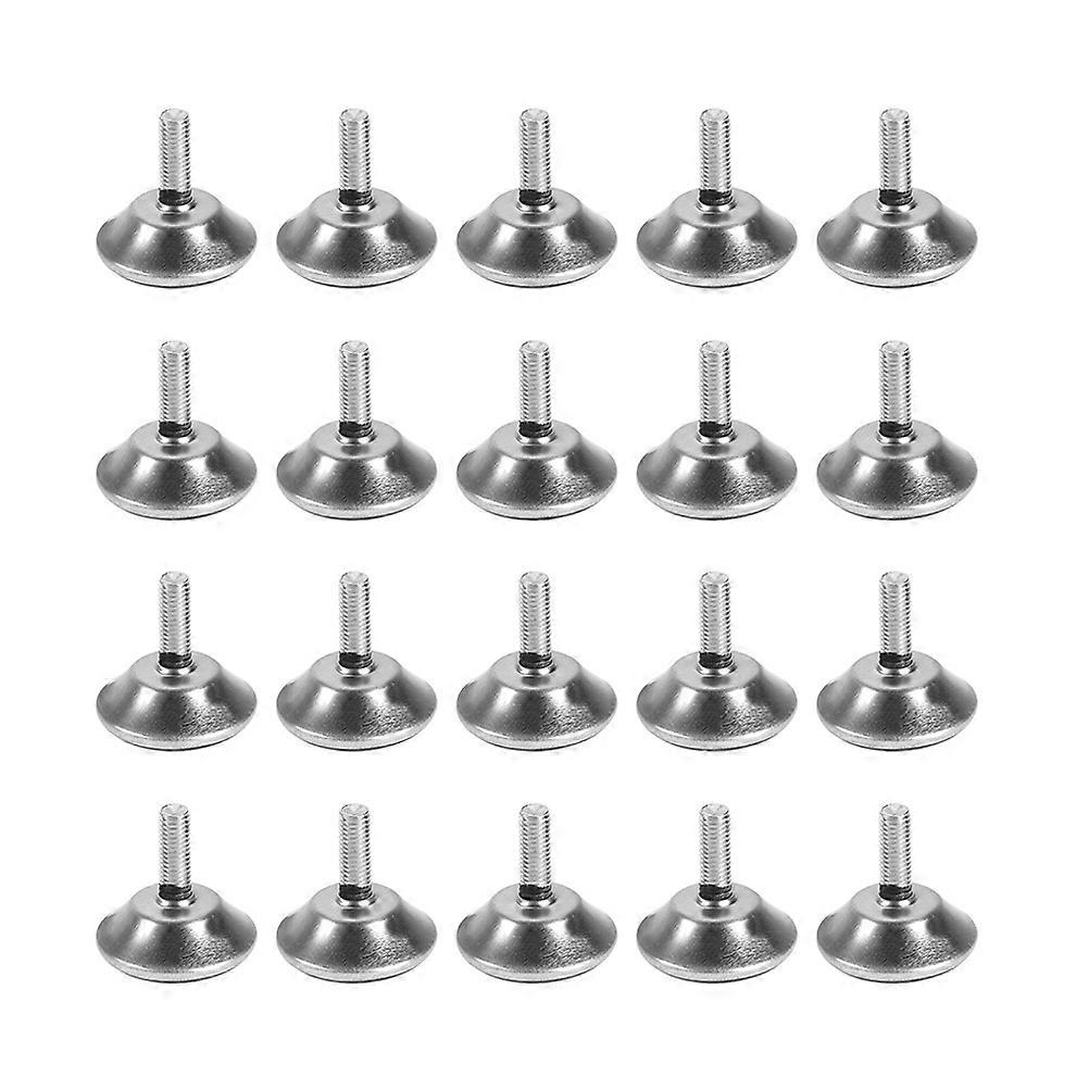 Furniture Adjustment Levelers Silver for Home Use 24Pcs Glide Pads for Tables