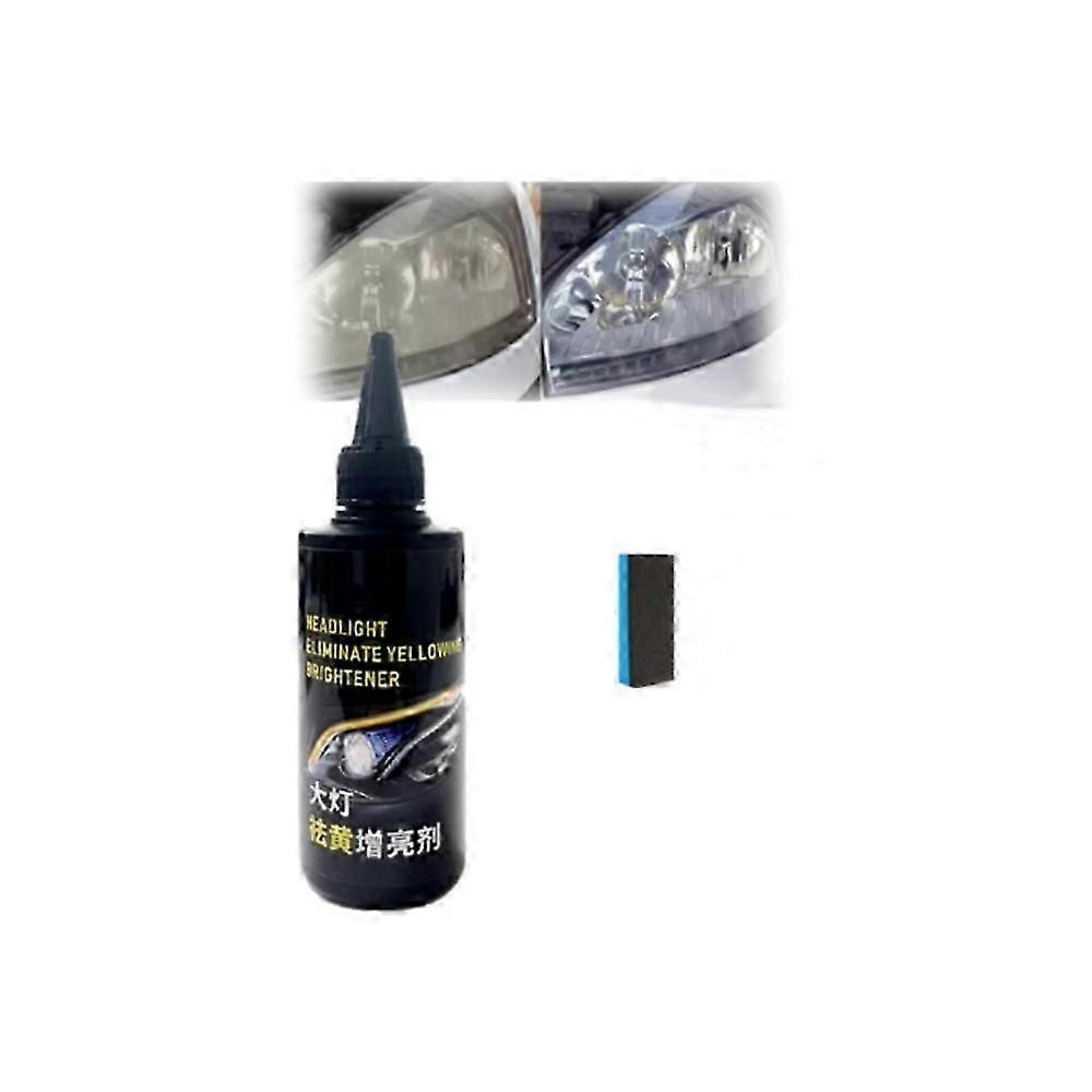 Car Headlight Revitalizer Blurring & Yellowing Remover, Head Light Cleaner 100ml