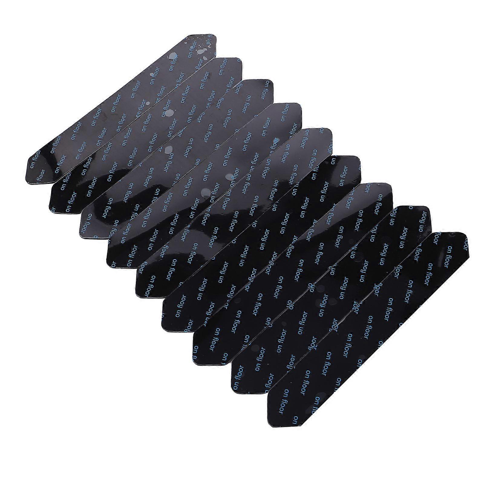 Trace-Less Fixing Stickers Rug Fixing Sticker for Home 16Pcs Non-Skid Black