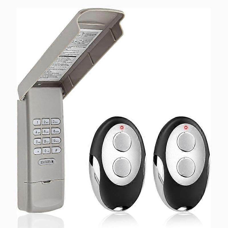 877MAX Garage Door Opener Keypad with 2 Garage Door Opener Remote,Replaces Remote 893LM 893Max 971LM 371LM