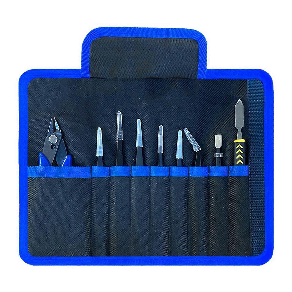 9PCS/Set Tweezers Electronic Diagonal Pliers Set