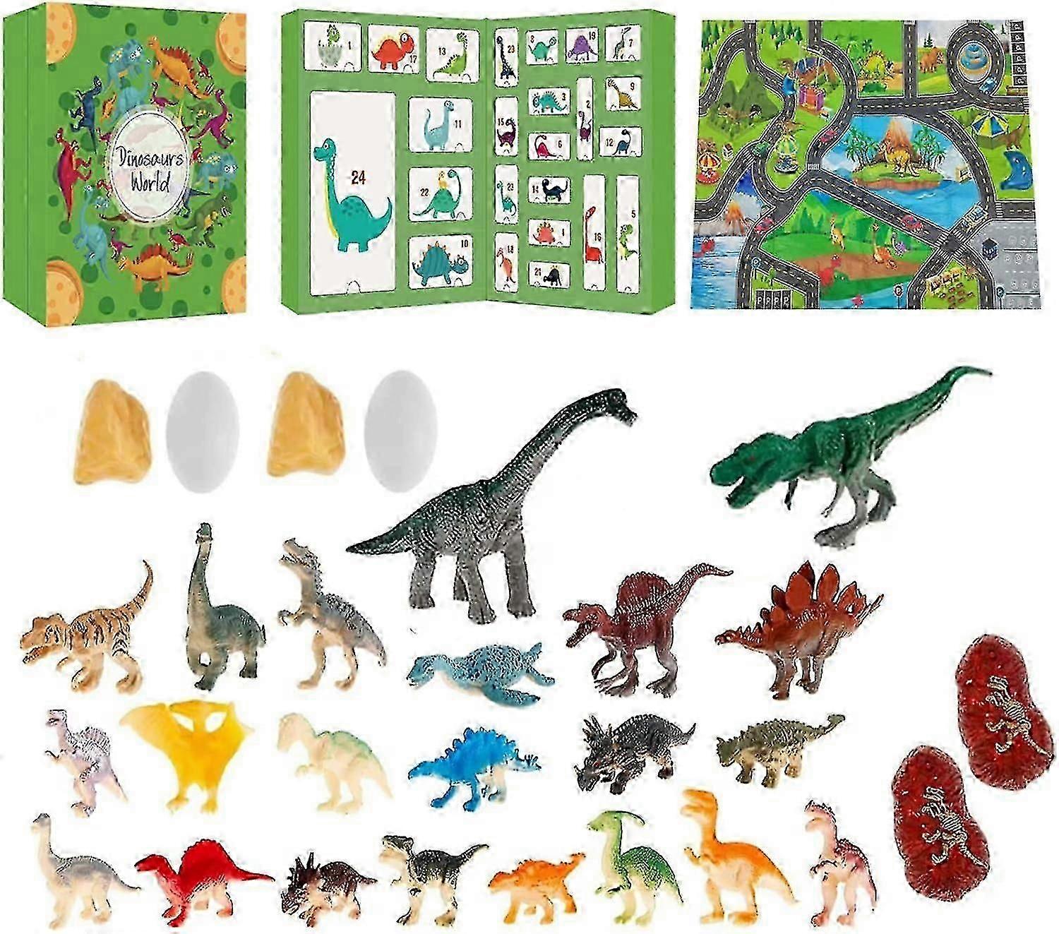 Advent Calendar 2025-2025: Christmas Countdown with Dinosaur Blind Box Gifts & Toys