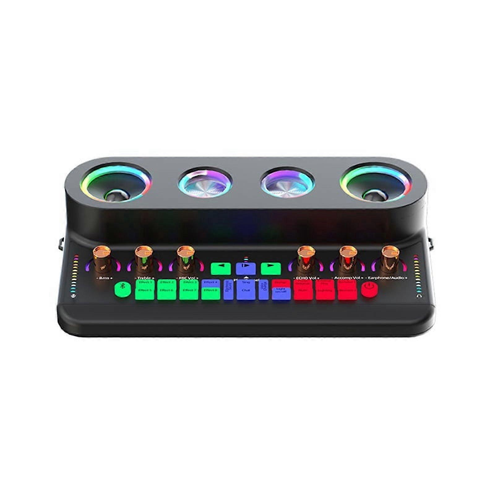 S20 Professional Audio Sound Card with Customize Sound Module Music Card External Audio Interface for Live Sound Card,B