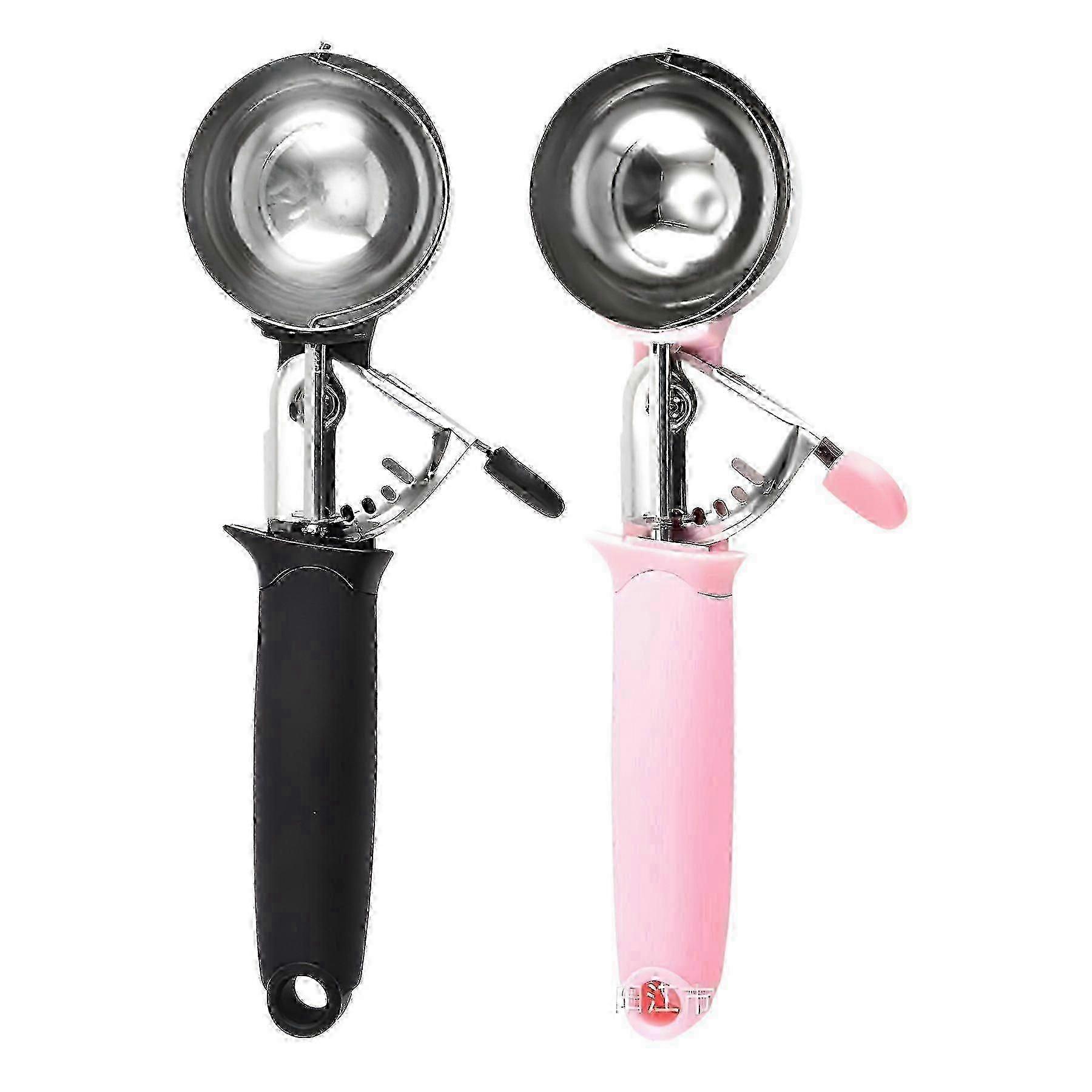 Ice Cream Scoop Stainless Steel - Ergonomic Non-Slip Handle, Ideal for Gelato, Frozen Yogurt, and Hard Ice Cream - Durable and Easy to Clean