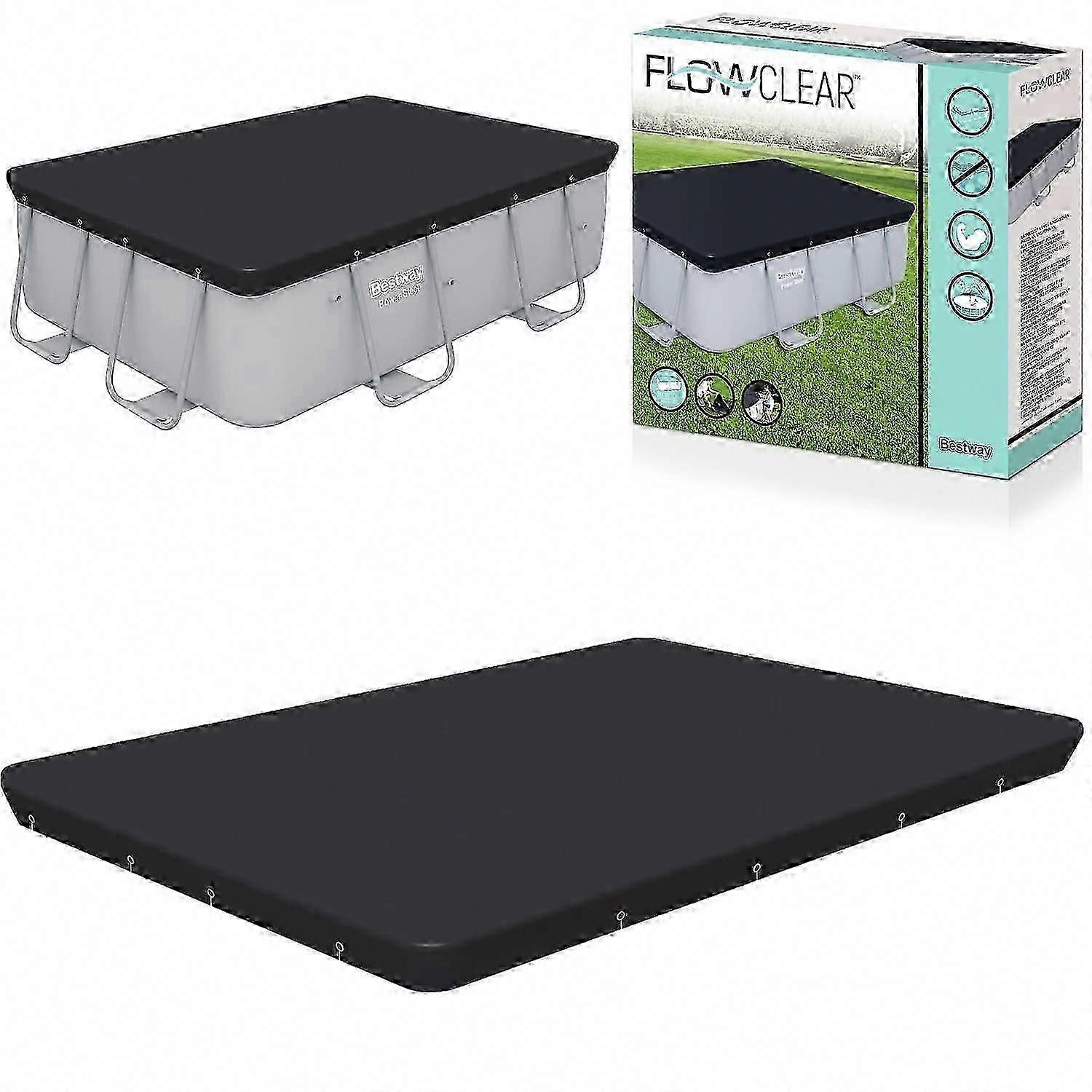 Bestway 282 x 196 cm Rectangular Pool Cover for Above Ground Pools 58442c