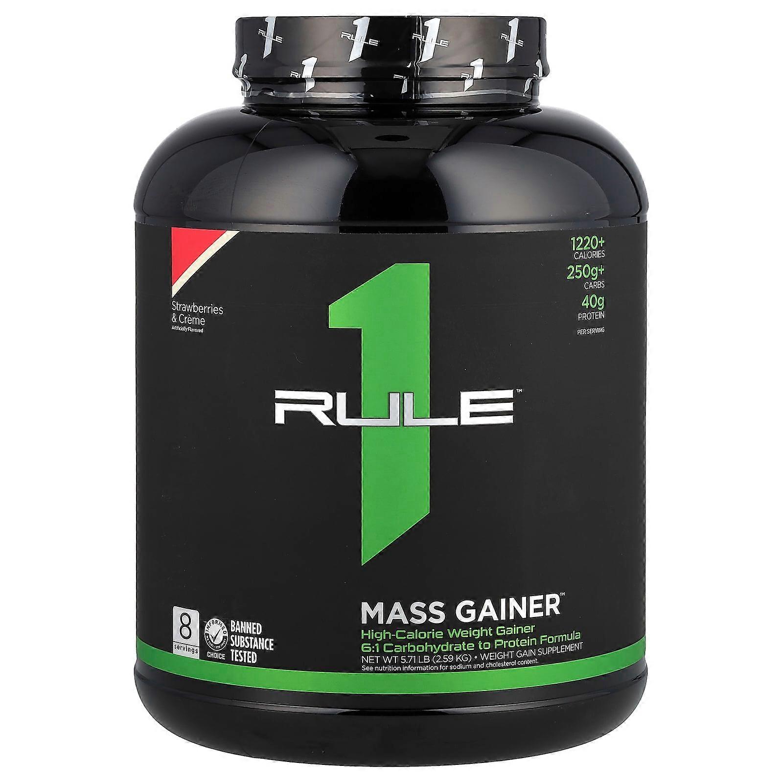 Mass GainerÃÂ¢ÃÂÃÂÃÂÃÂÃÂÃÂ¢, Strawberries & Creme, 5.71 lb (2.59 kg)