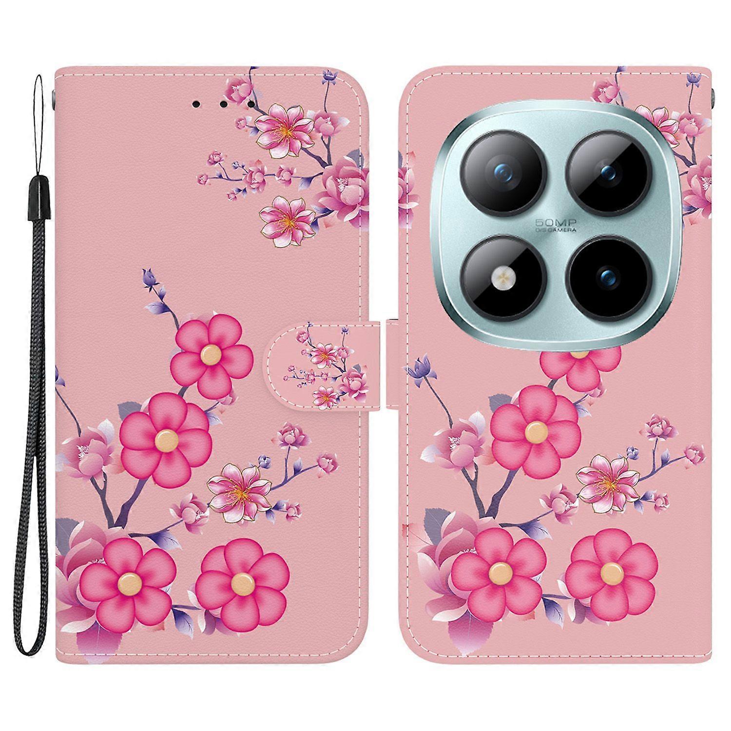 For Xiaomi Redmi Note 15 Pro+ 5G Wallet Phone Case Anti-Drop Pattern Printing Leather Flip Cover wit