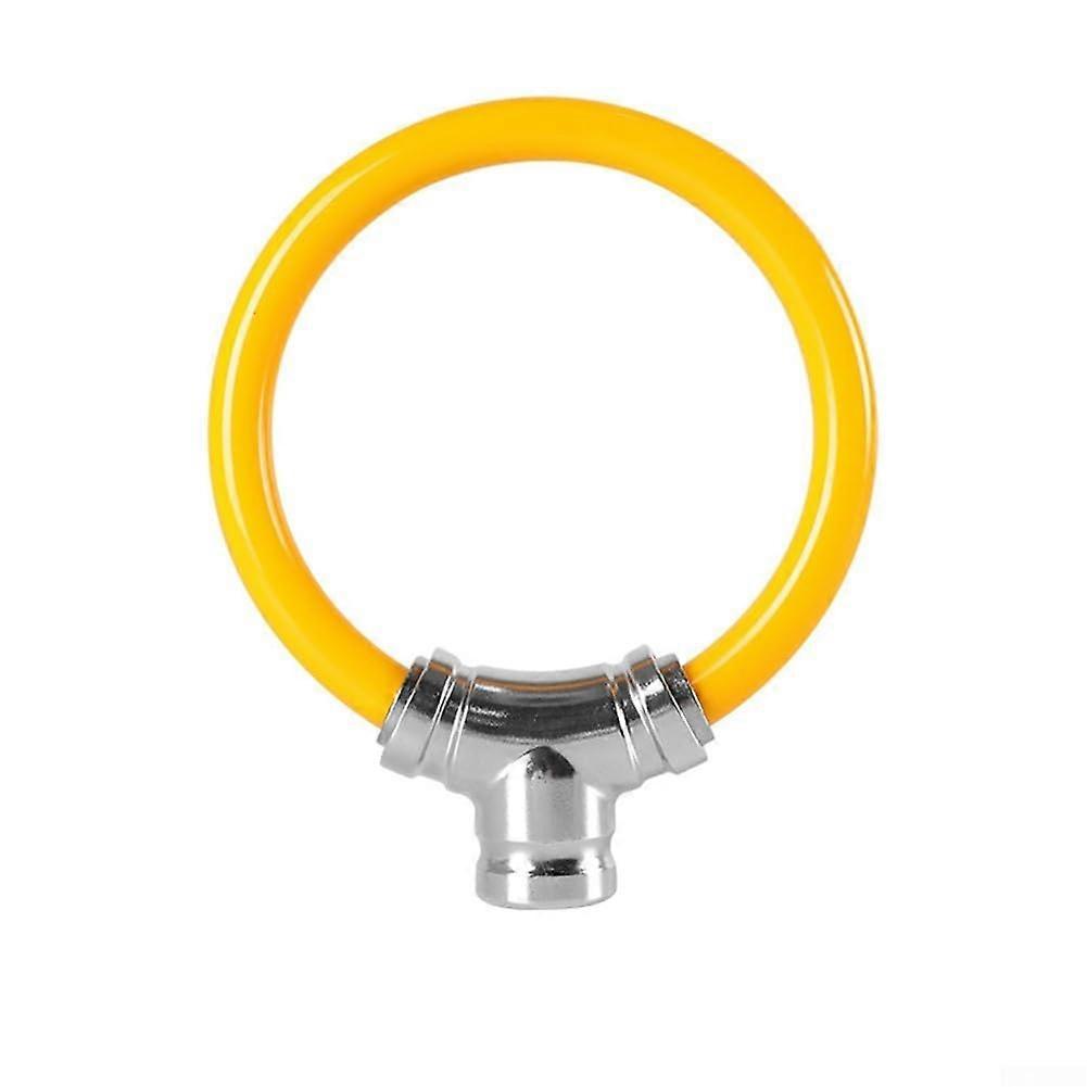 Steel Cable Keyless Bike Lock Waterproof AntiTheft For Bicycle EBike Scooter Orange