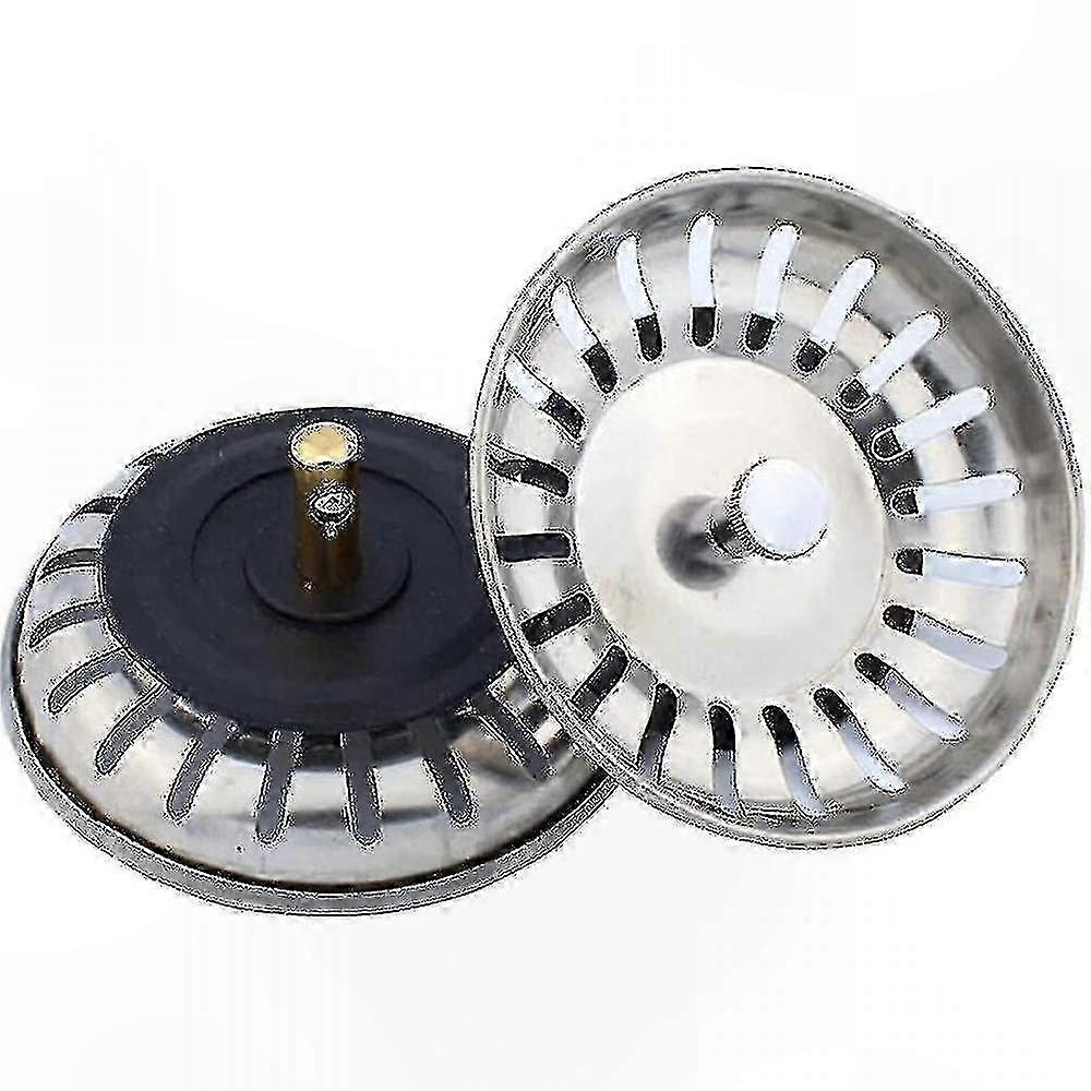 Kitchen Sink Strainer Baskets Replacement Set - Pack of Two for Drain Filters