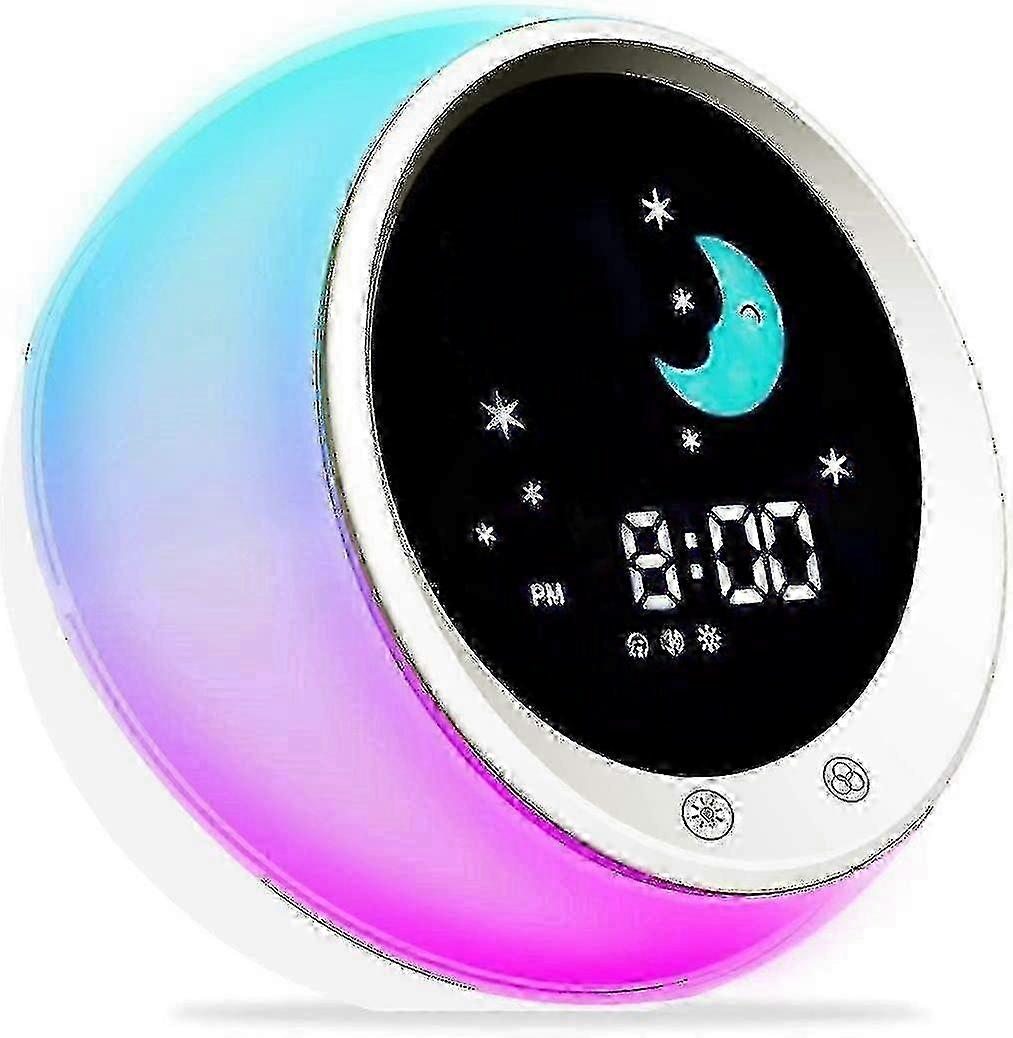 Time To Wake Alarm Clock for Kids, Sleep Trainer with Wake Up Light, Sleep Sound Machine