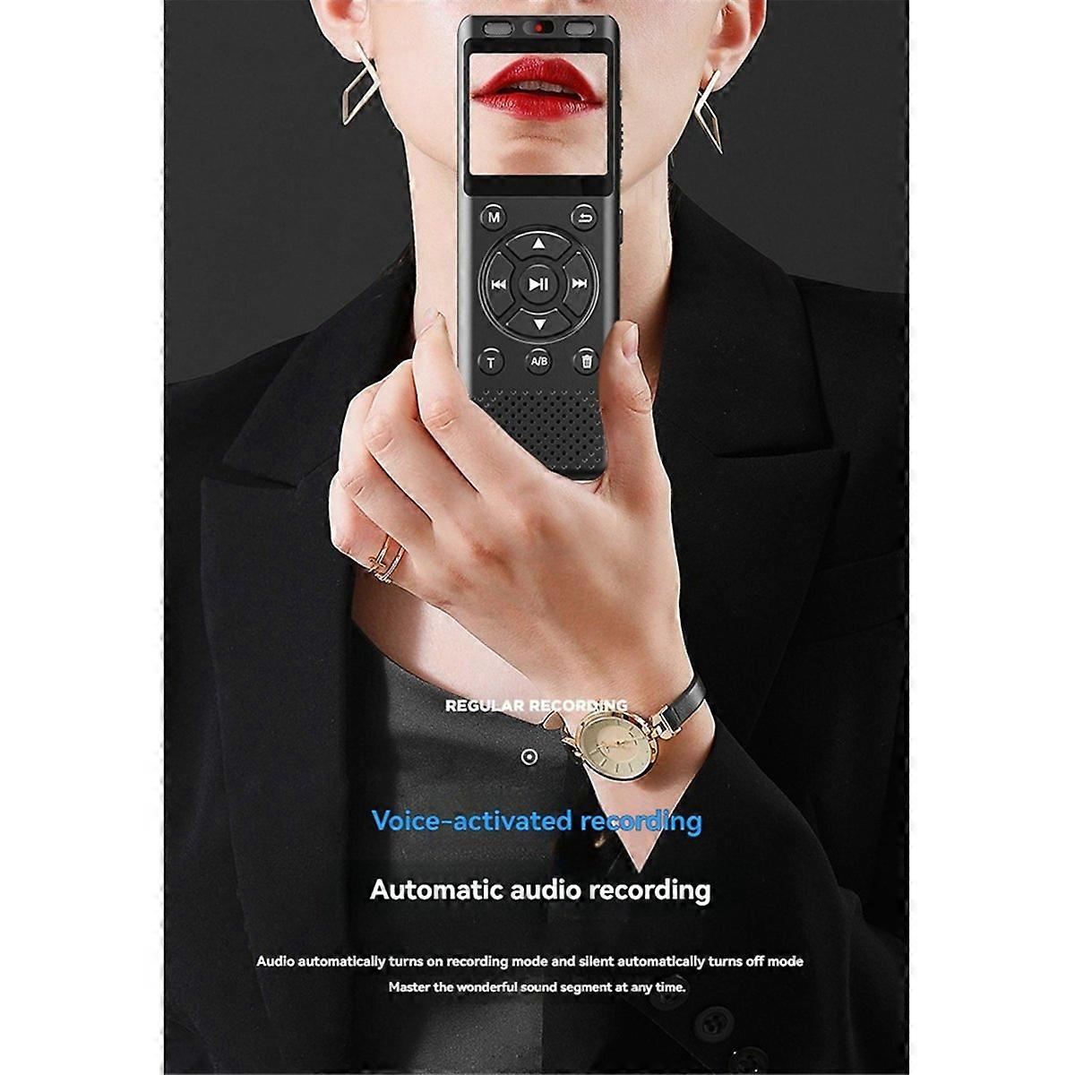 Digital Voice Recorder LINE-in One Click HD Recording 16GB