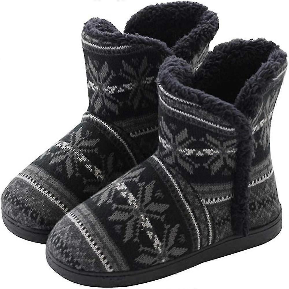 Férfi női papucs, kunyhó papucs magas bélelt kunyhó csizma, csúszásmentes téli papucs puha