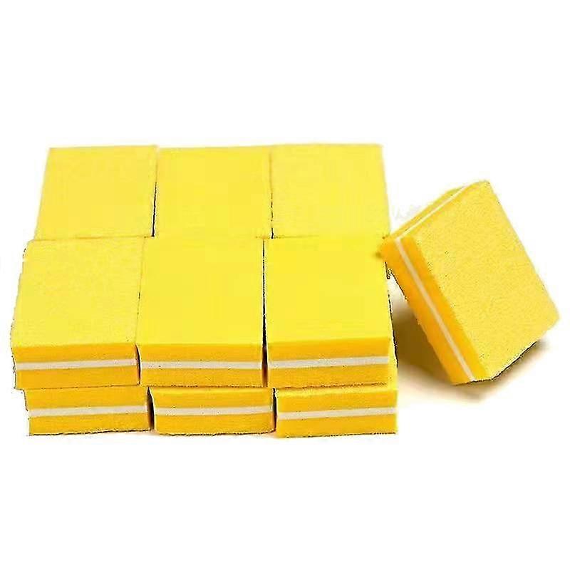 50pcs Double-face Mini Nail File Blocks Coloré Éponge Vernis à ongles Sanding Buf