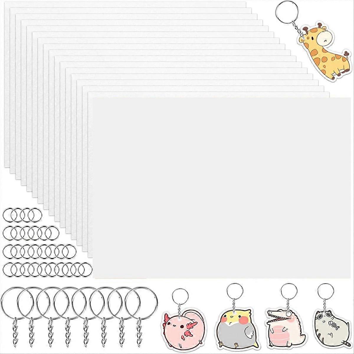 140PCS Shrinky Dink Sheets Kit, Shrinky Dink Paper Kit