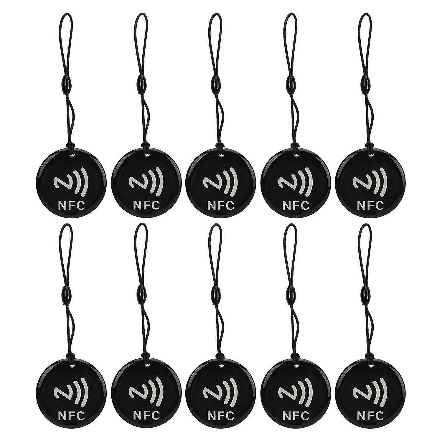 10 Pcs NFC Card 8Kbit Storage 13.56MHZ 106KBoud Rewritable Access Tag Waterproof IC Card