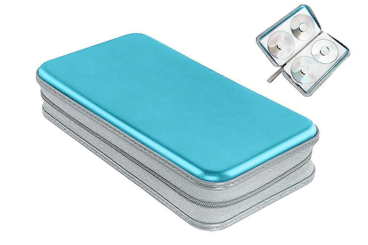 80 Capacity CD Case Holder Plastic CD Storage Binder Wallet for Car Home