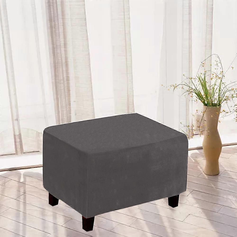 Stretch Ottoman Cover Footrest Stool Covers Rectangle Stretchable