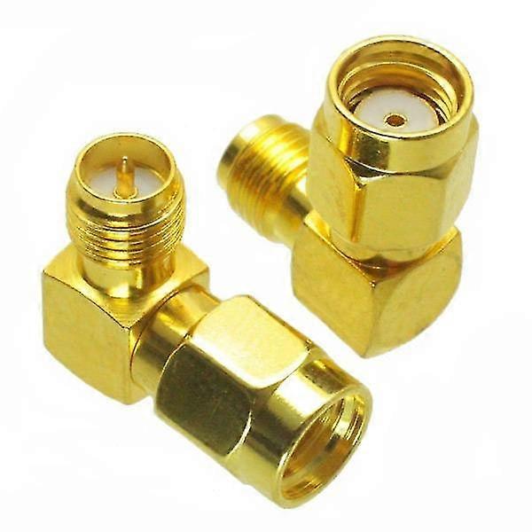 2025 RP-SMA Male to RP-SMA Female Adapter Right Angle RF Connector For FPV RC Drone