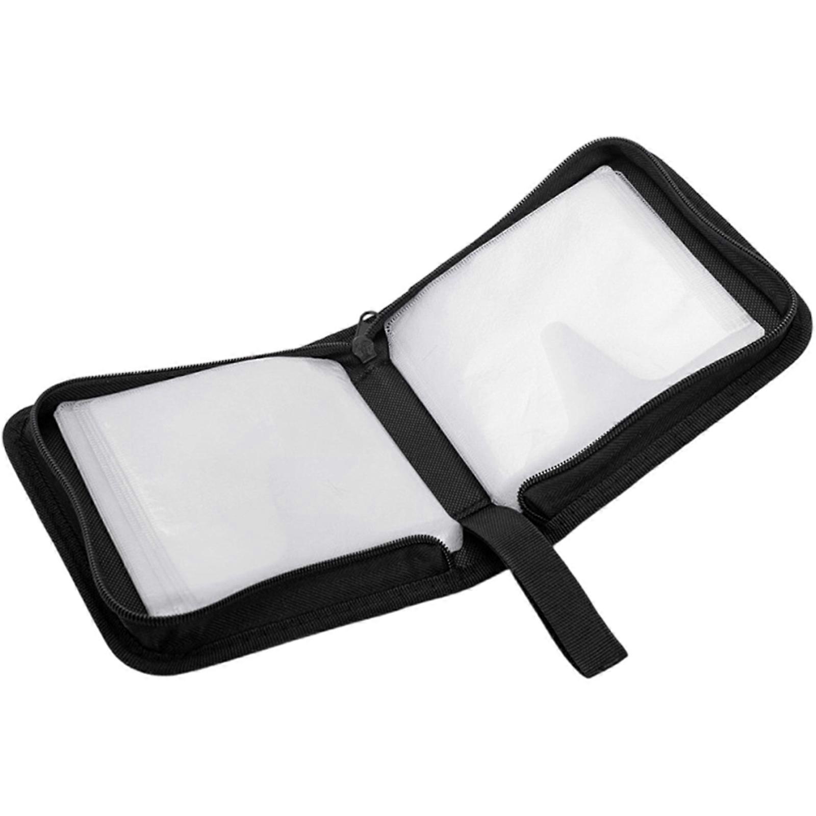 Multifunctional CDs Holder With 40 Disc Capacity Rugged Water Resistant PU Cover Ideal For Vehicle Use And Music Storage Solution Multicolor