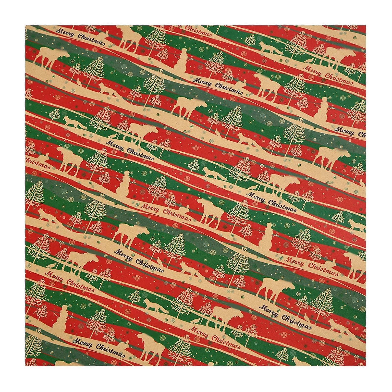 Begine 1Pcs Christmas Wrapping Paper G,Wrapping Paper Rolls,Gift Wrap Paper