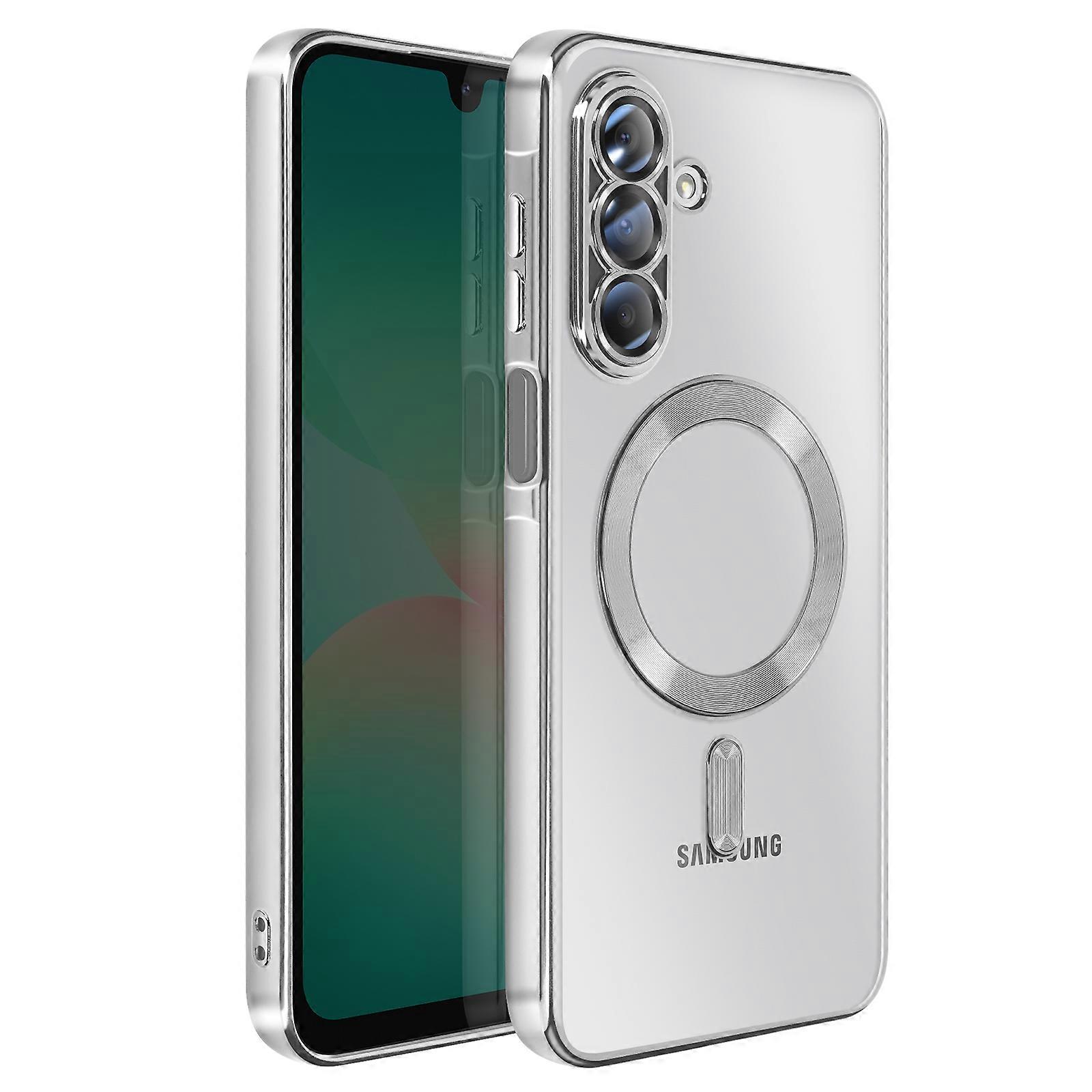 Case for Galaxy A26 Compatible with MagSafe with Chrome Border