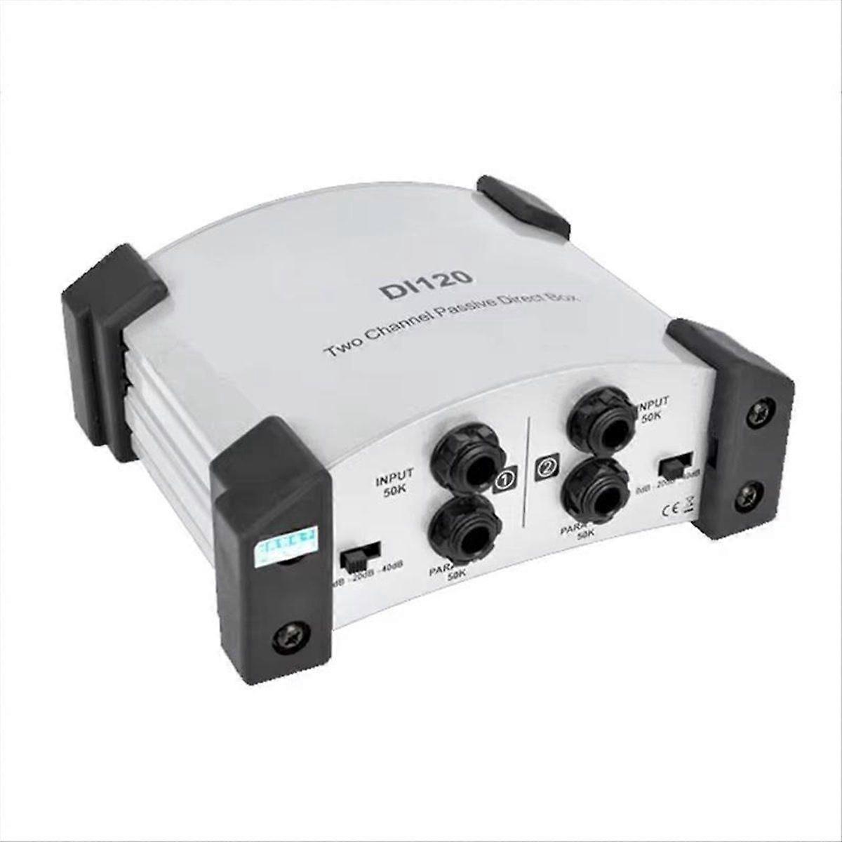 DI-120 DI Direct Box Zweikanalige passive Direct Box für Keyboard, Akustik- und E-Gitarre