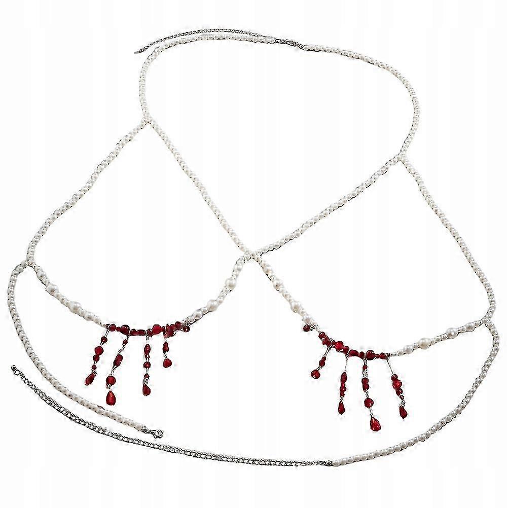 Rhinestones Bikini Bikinis White