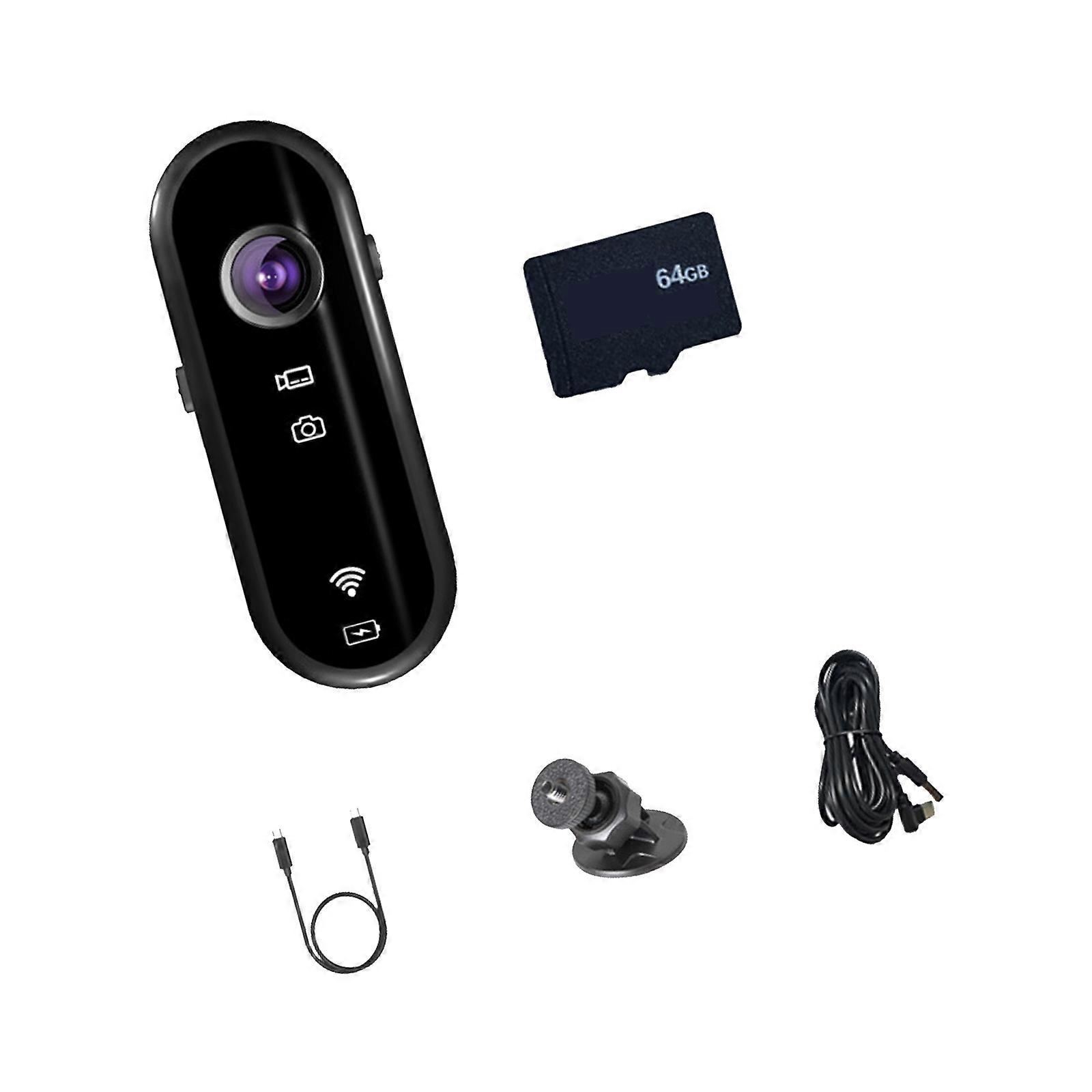 Pocket Sized Action Camera Thumb Camera Waterproof Design 1080P Video Multiple Mode Magnetic Attachment Multicolor