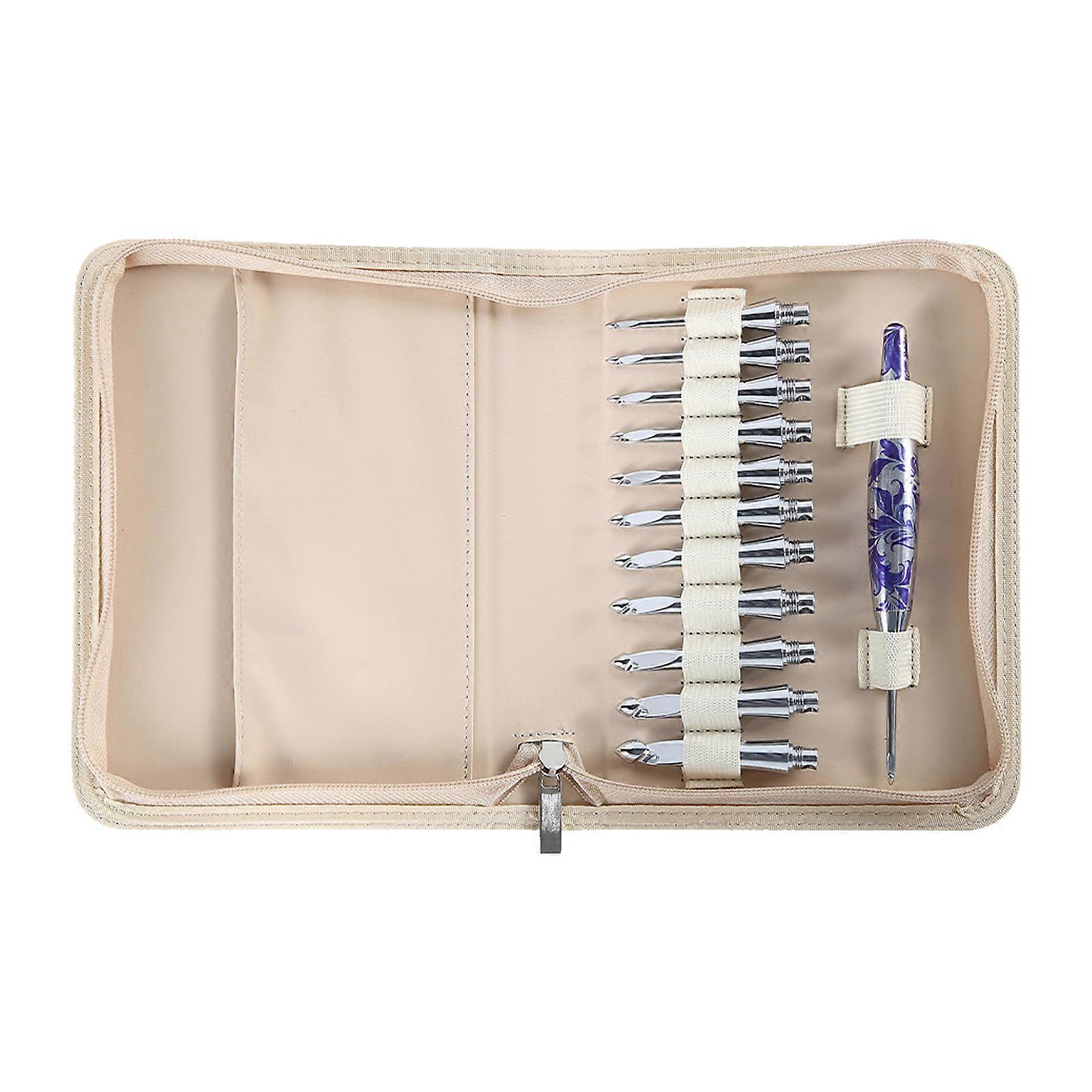 Aluminum Crochet Hook for Knitting Project Include 11 Interchangeable Tip Ergonomic Handle Crochet Hook Yarn Craft Tool Multicolor