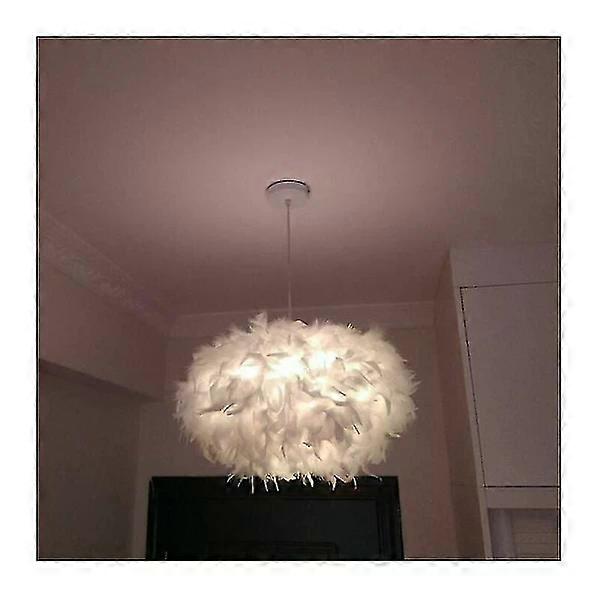 White feather chandelier E27 40w - diameter 45cm YC